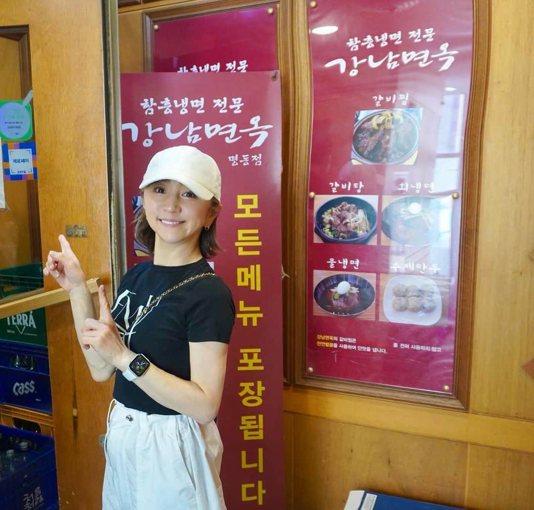 のインスタグラム：「韓国旅行② 明洞にある、カルビチムとカルビタンが美味しいお店教えてもらいました🤤 韓国着いて1食目に食べたのがココだったから美味しすぎてめっちゃ感動🤍  [네이버 지도] 강남면옥 명동점 서울 중구 명동7길 8 미래빌딩 5층 https://naver.me/G4L3YbVN  #韓国旅行 #韓国グルメ #明洞グルメ  #カルビチム #カルビタン」