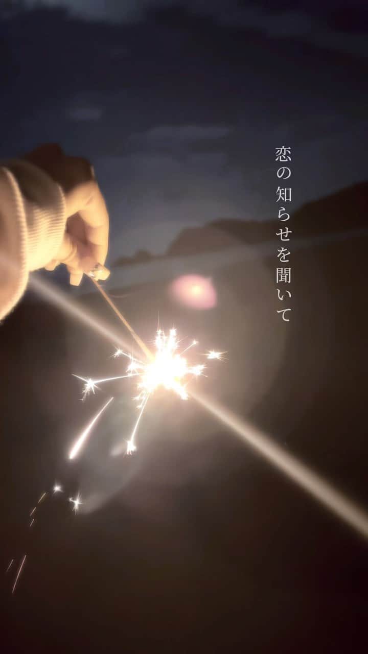 下北姫菜のインスタグラム：「・  夏先取り😂🫶🏻  #手持ち花火 #線香花火 #花火 #夏先取り #夏 #夏の思い出 #海」