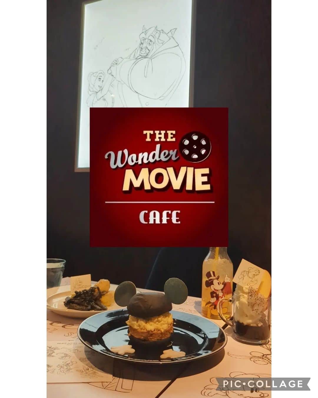三宅裕子のインスタグラム：「\ 🐭 𝐓𝐇𝐄 𝐖𝐨𝐧𝐝𝐞𝐫 𝐌𝐎𝐕𝐈𝐄 🎞𝐂𝐀𝐅𝐄 🍿 / ⁡ ⁡⁡ ⁡ レトロなミッキーの映画館がテーマ🎬⁡  ディズニー創立100周年🎉 スペシャルカフェ⁡ ⁡ 第1期のテーマは⁡ ⁡鉛筆で描かれた⁡ ⁡モデルシートアート✏ (第2、第3期もあるよ🎶)  思わず可愛い~♡♡を⁡ ⁡連発してしまったよ🥺 ⁡ ⁡ 全てメニューがモノクロ❣️⁡ ⁡なので私もモノトーンコーデで⁡ ⁡この日は行きました🙋‍♀️⁡✨ (投稿が連続になってしまったけど⁡ ⁡@loulouwilloughby_official の♡) ちなみに黒い部分はイカスミを 使ってるんだって🎶 塩分糖分控えめで優しいお味なのも⁡ ⁡ディズニーの好きなところ☺️  私がオーダーしたのは👇  ‪🤍モノクロマカロニサラダ ↑温野菜サラダで美味しかった♡ 🖤モノクロバーガー 可愛すぎて食べるのが勿体なくらい⁡ ⁡だった！ マッシュポテトが入ってるバーガーは珍しい😳 🤍モノクロフローズンヨーグルト さっぱりしたフローズンヨーグルトで お腹いっぱいになりつつもやっぱり⁡ ⁡完食🤭 大好きな白雪姫🍎で嬉しかった♥️ 🖤アップルジュース タンブラーが可愛いすぎる🐭🍎 カットされたリンゴも たっぷり入ってておすすめ😊⁡ ⁡⁡ ⁡⁡↑↑↑ カフェご利用で⁡ ⁡オリジナルステッカー⁡が⁡ ⁡ランダムでももらえるよ🎶⁡ ⁡⁡ ⁡ ⁡第1期は6/25まで🐭🍎⁡⁡ ⁡ ⁡予約受付はサイトからできるよ👍🏻⁡ ⁡(ストーリーズにのせておくね♡⁡)⁡ ⁡⁡⁡ ⁡  🎈⁡Access ⁡THE Wonder Movie CAFE BOX cafe&space 表参道ヒルズ店 〒150-0001 東京都渋谷区神宮前4-12-10 本館 地下3階  営業時間 11:15〜20:50 ⁡ ⁡⁡ ⁡第2.3期も楽しみすぎる🐭🎶⁡ ⁡⁡ ⁡⁡ ⁡ⒸDisney ⒸDisney. Based on the "Winnie the Pooh" works by A.A. Milne and E.H. Shepard  .*･ﾟ　.ﾟ･*.⁡ ⁡ #D100  ⁡ #D100カフェ  ⁡ #THEWonderMovieCafe⁡ ⁡ #ワンダームービーカフェ⁡  #スペシャルカフェ⁡ ⁡ #ディズニーカフェ⁡ ⁡ #ディズニー100周年⁡ ⁡ #Disney100⁡ ⁡ #キャラカフェ⁡ ⁡ #表参道カフェ⁡ ⁡ #表参道レストラン⁡ ⁡ #表参道グルメ⁡ ⁡ #モノクロ  #モノクロの世界  #モノトーンコーデ ⁡  #モノクロ好きな人と繋がりたい ⁡ ⁡ #モノクロインテリア ⁡ ⁡ #レトロ  #レトロミッキー ⁡」