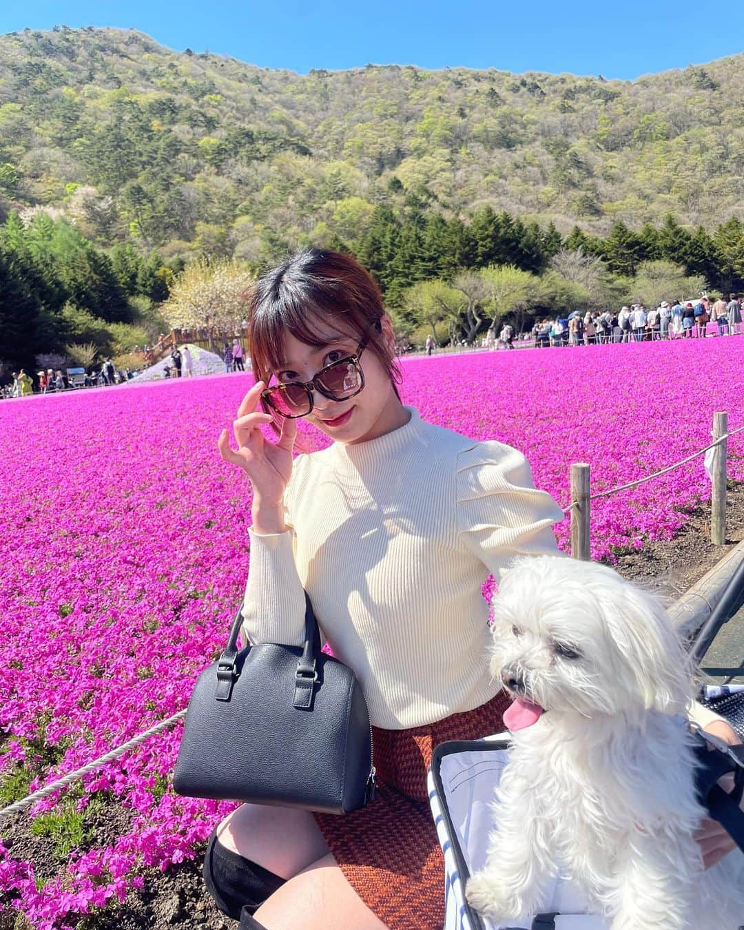 由愛可奈のインスタグラム：「2023🌸🗻 ゆっくりいきましょうねっ！♡ 5月もそろそろ新作発表されるかしら？🤫」