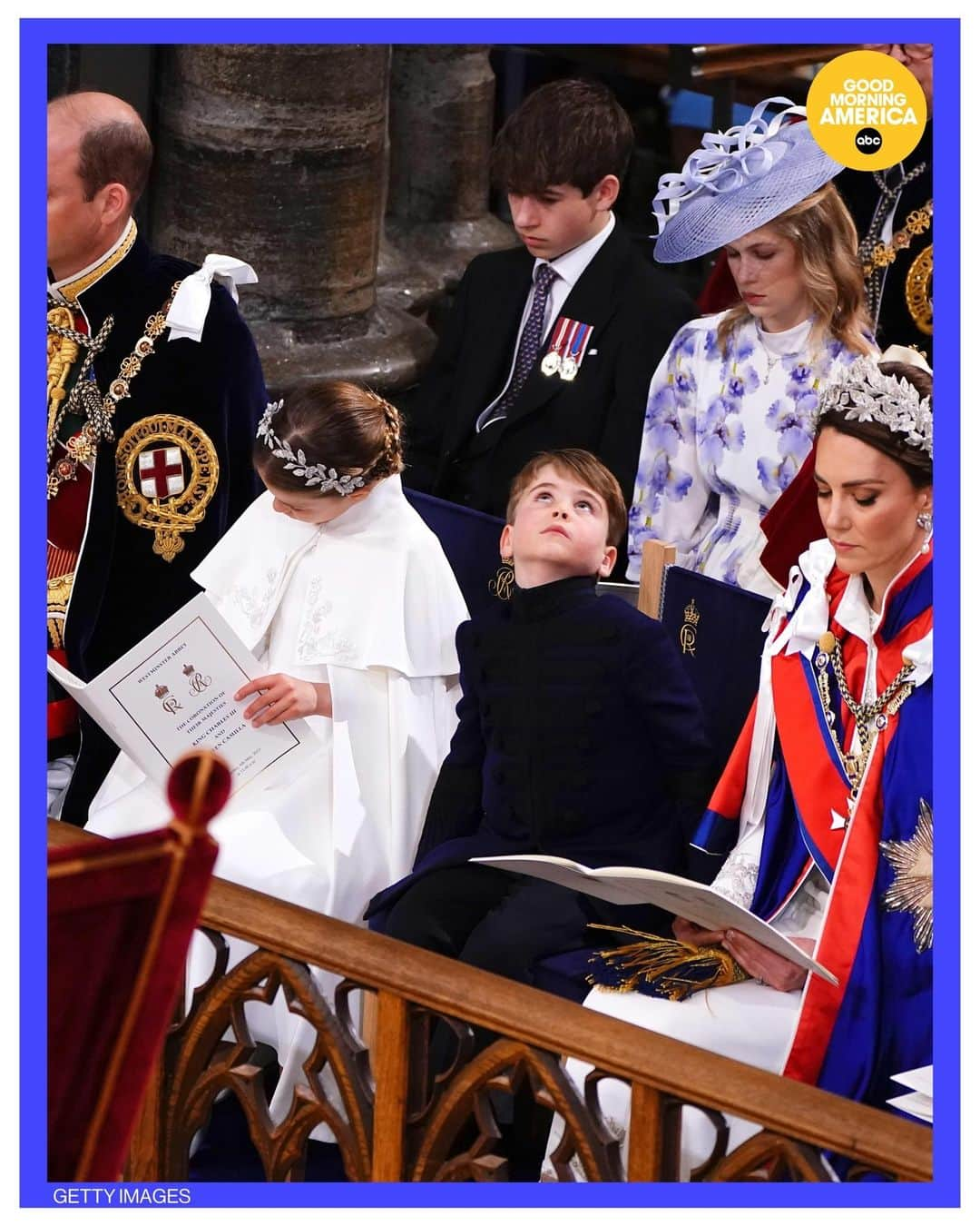 Good Morning Americaさんのインスタグラム写真 - (Good Morning AmericaInstagram)「#PrinceLouis' facial expressions stole the show at King Charles' #coronation. ❤️   Link in bio for the best moments from Prince William and Kate's children at the big event.   #kingcharles #royalfamily #royals #princewilliam #katemiddleton #princegeorge #princesscharlotte」5月6日 23時19分 - goodmorningamerica