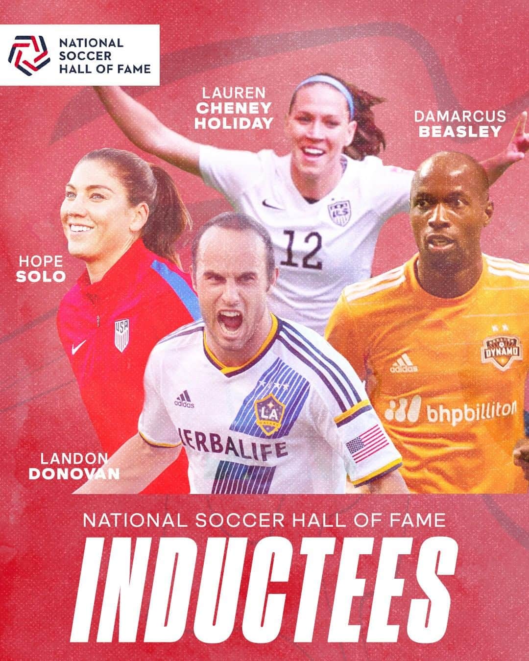 Major League Soccerのインスタグラム：「Legends become Hall of Famers today. Congrats to the @soccerhof inductees! 👏」