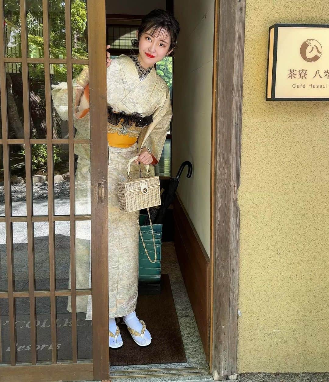 月中秋実さんのインスタグラム写真 - (月中秋実Instagram)「・ 👘💗 ・ ・ #京都#嵐山#旅行#着物#kimono#kyoto#travel#👘」5月6日 18時28分 - tukinakaakimi