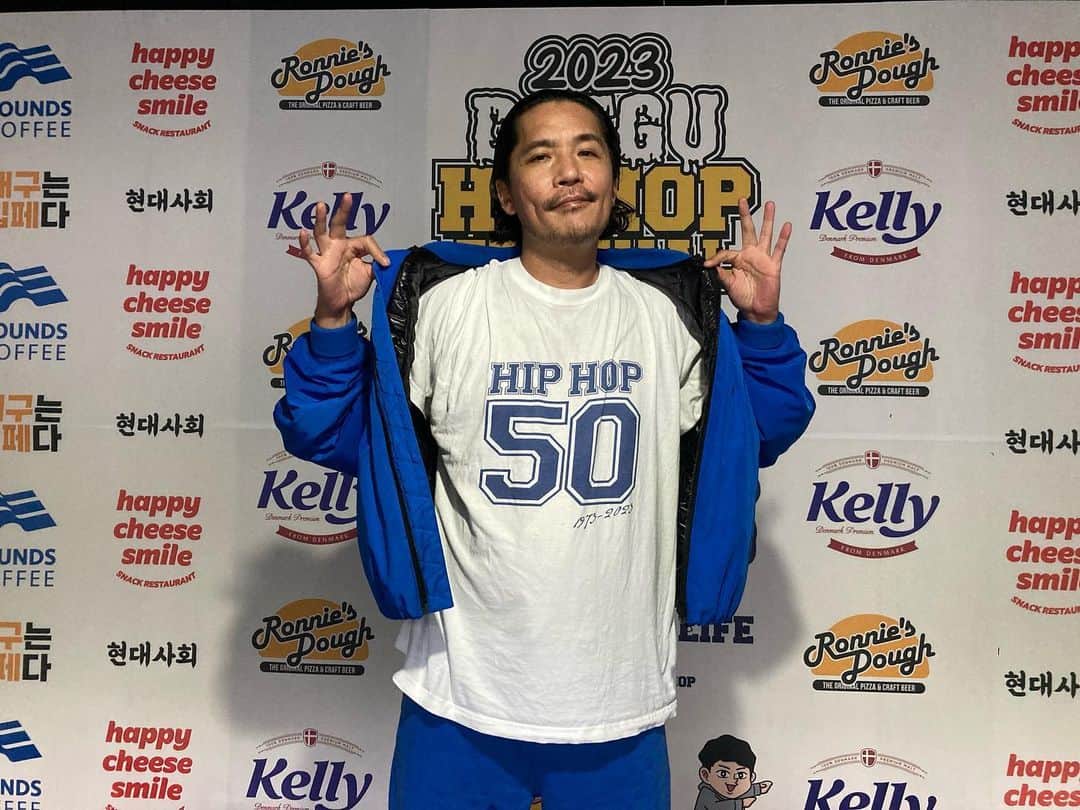 Zeebraのインスタグラム：「@daeguhiphop 🇰🇷🤝🇯🇵 #hiphop50」