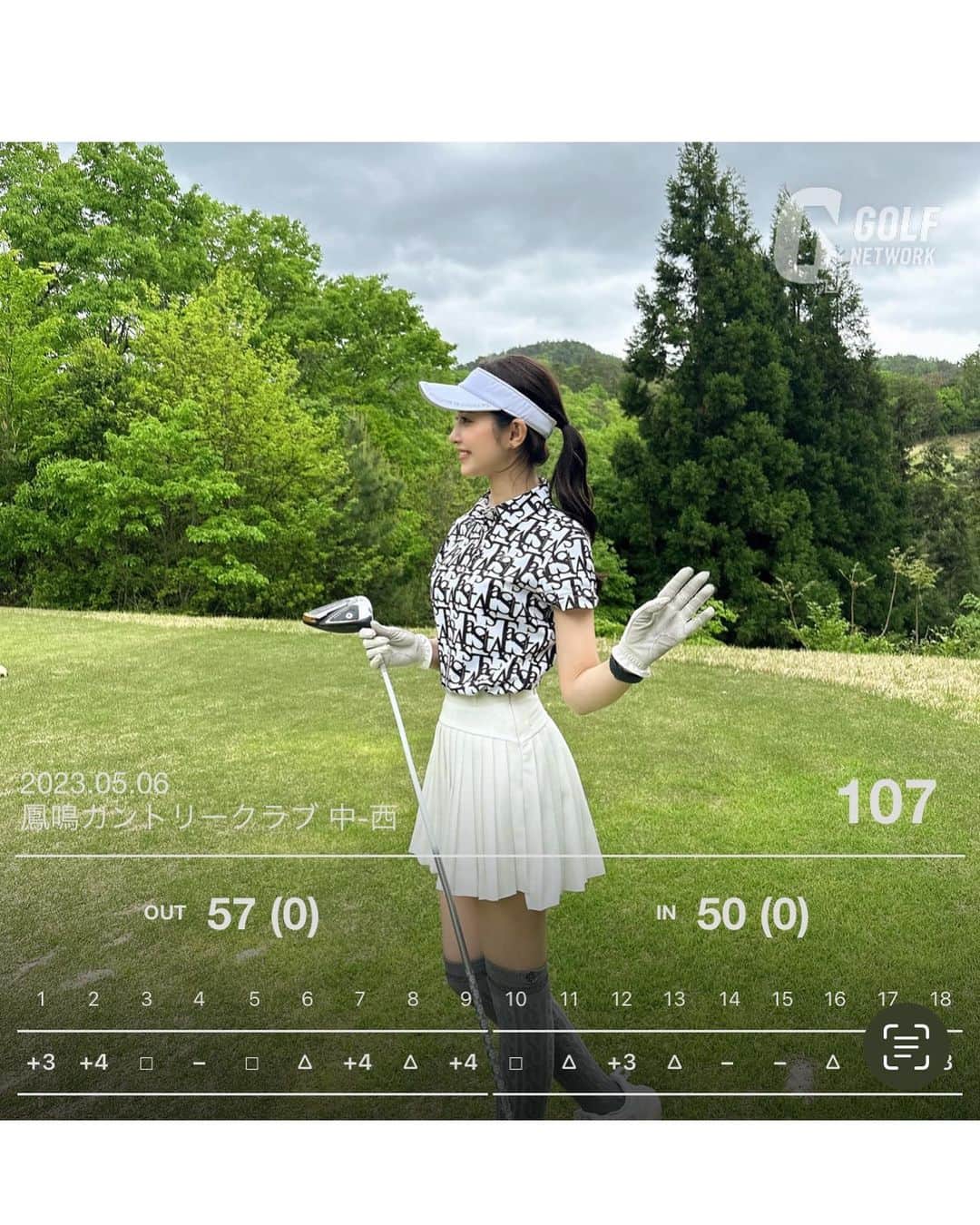岸本沙季さんのインスタグラム写真 - (岸本沙季Instagram)「またほんのちょっと成長！ウェアお気に入り🥹 ・ ・ ・ #ゴルフ女子#ゴルフコーデ」5月6日 18時47分 - saki__kishimoto