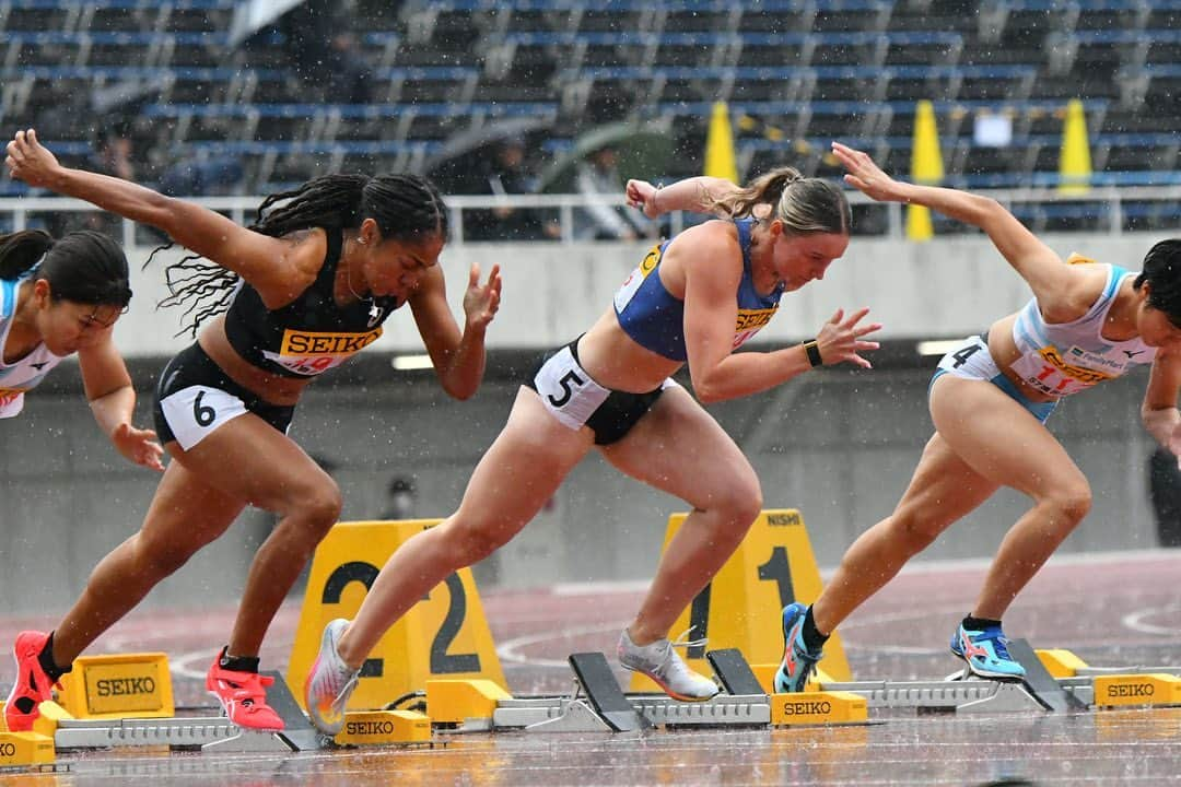 ライリー・デイさんのインスタグラム写真 - (ライリー・デイInstagram)「7 races in 14 days 😮‍💨 it’s been a while since I’ve raced that much in a short period of time so it was good to give myself a challenge and finish the campaign with a 100m sb 11.33   Time for Europe in a few weeks for more racing 🫶🏻  📸 Mochi」5月6日 19時01分 - _rileyday