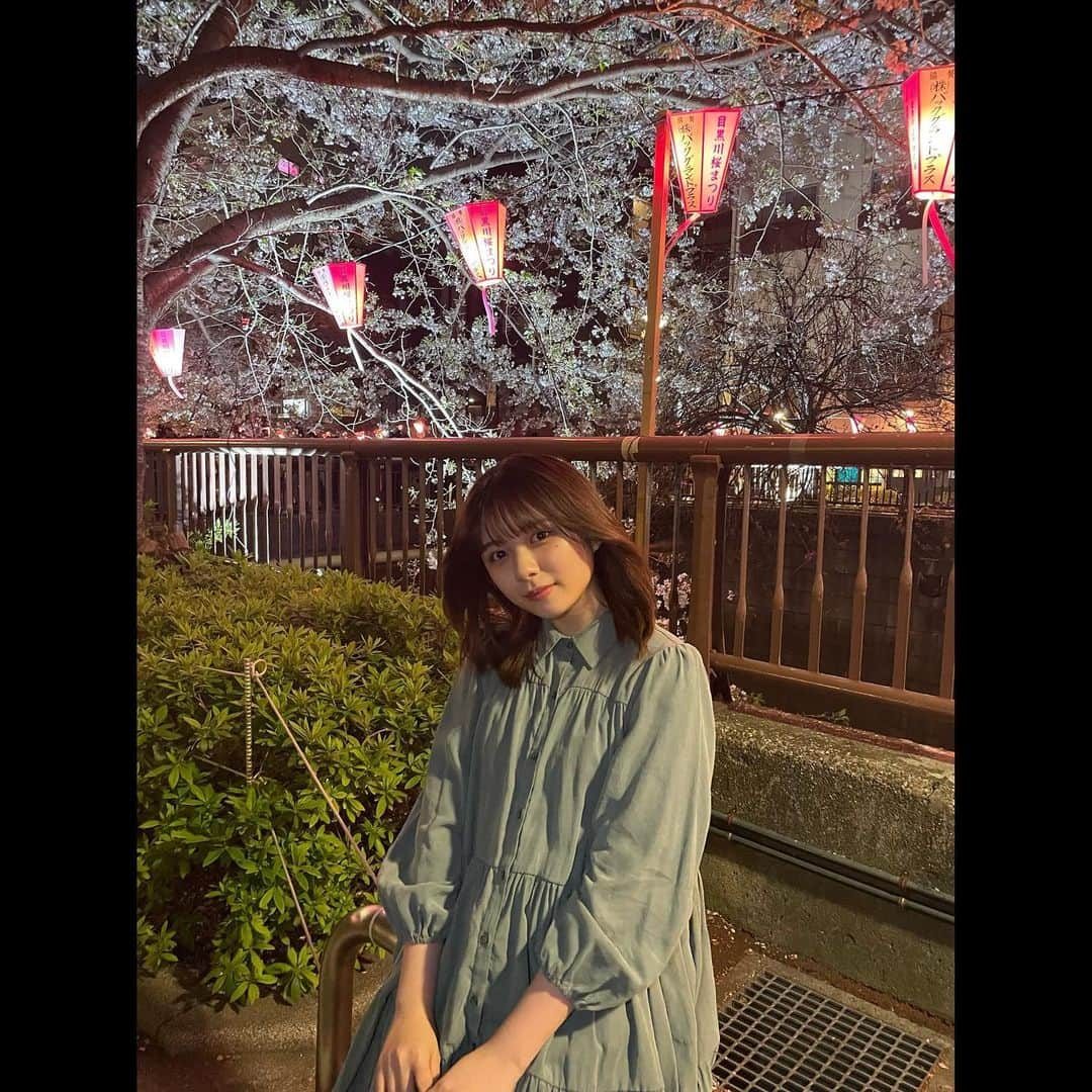 川﨑帆々花さんのインスタグラム写真 - (川﨑帆々花Instagram)「. 投稿するの忘れてた！ 目黒川の桜初めて見れたの🌸  #目黒川桜まつり」5月6日 20時08分 - kawasakihonoka_official