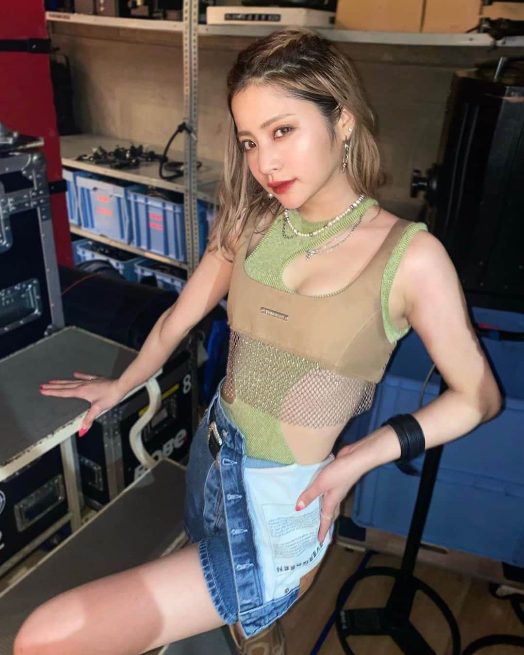 hibikiのインスタグラム：「今日から新衣装🫶🏼  らいぶたのしかた 来てくれたみんなありがとう😚💜」