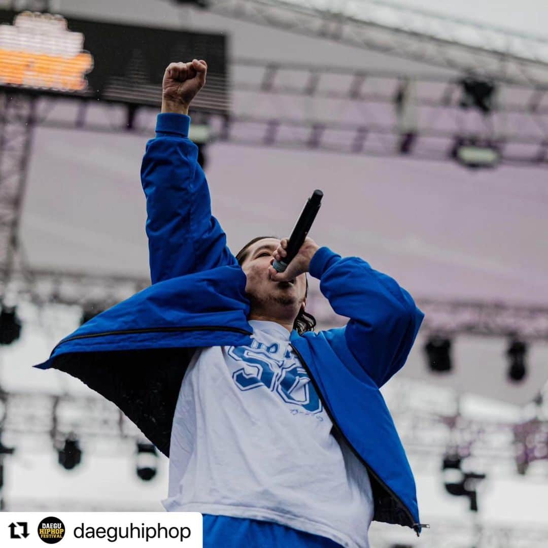 Zeebraのインスタグラム：「@daeguhiphop  ・・・ 힙합탄생50주년 그리고 🇰🇷🇯🇵  #대구힙합페스티벌 #대구힙페 #대힙페 #힙합페스티벌 #힙페 #멜론티켓 #daeguhiphop #daeguhiphopfestival」