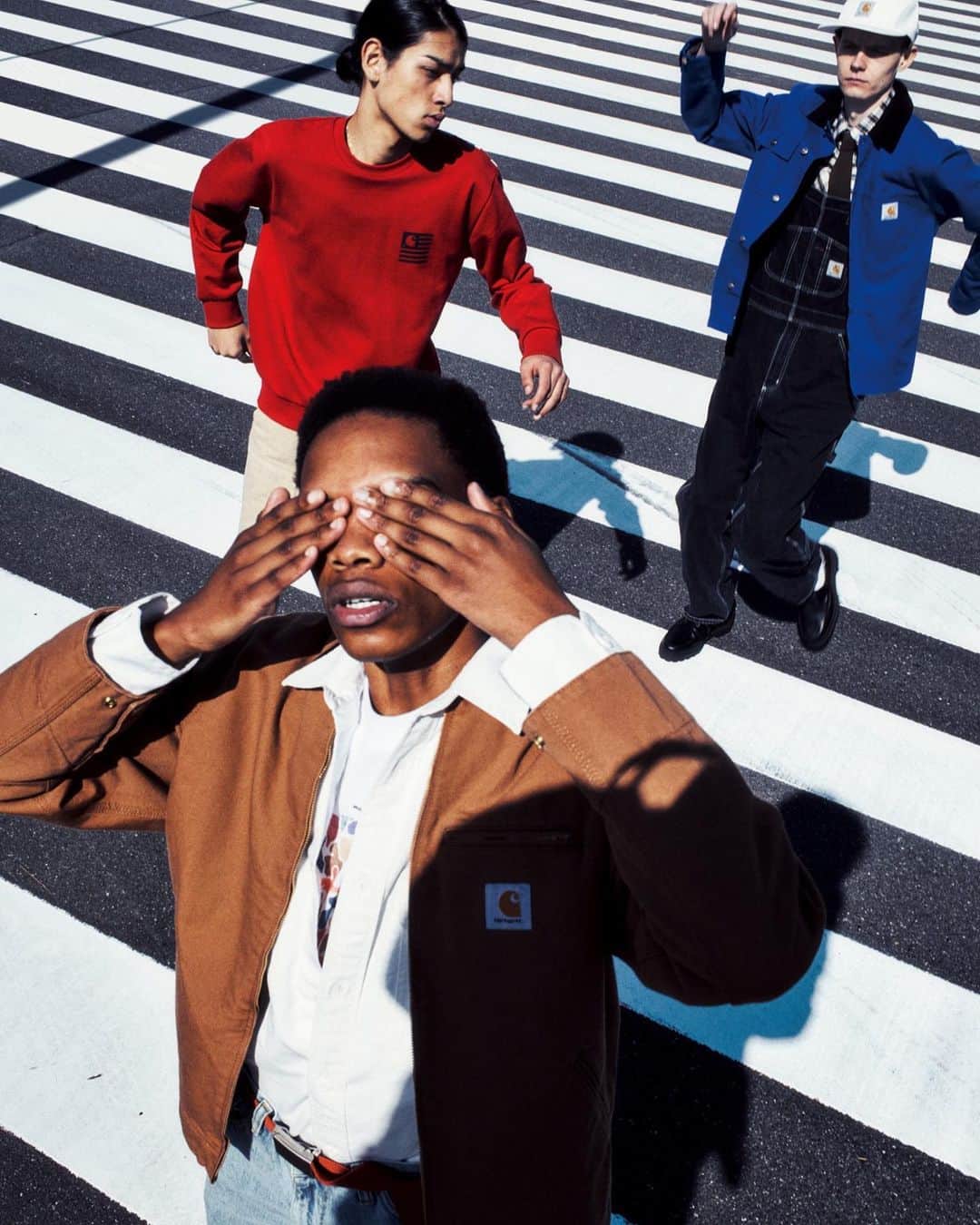 のインスタグラム：「. CARHARTT WIP for GRIND Vol.106 2023 SPRING/SUMMER  “IDEAL STATE”  Photo_Genki Nishikawa (Mild inc.) Styling_Yuto Inagaki (TRON) Hair_Mikio Aizawa Model_Dichaba, Oleg, Go, Richard, Subri, Ludin, Kyle, Miuki, Tijs, Florian, Welf, Alexander, Jad Edit_Shuhei Kawada, Fuka Yoshizawa  #grind #grindmagazine #unexpected #carharttwip」
