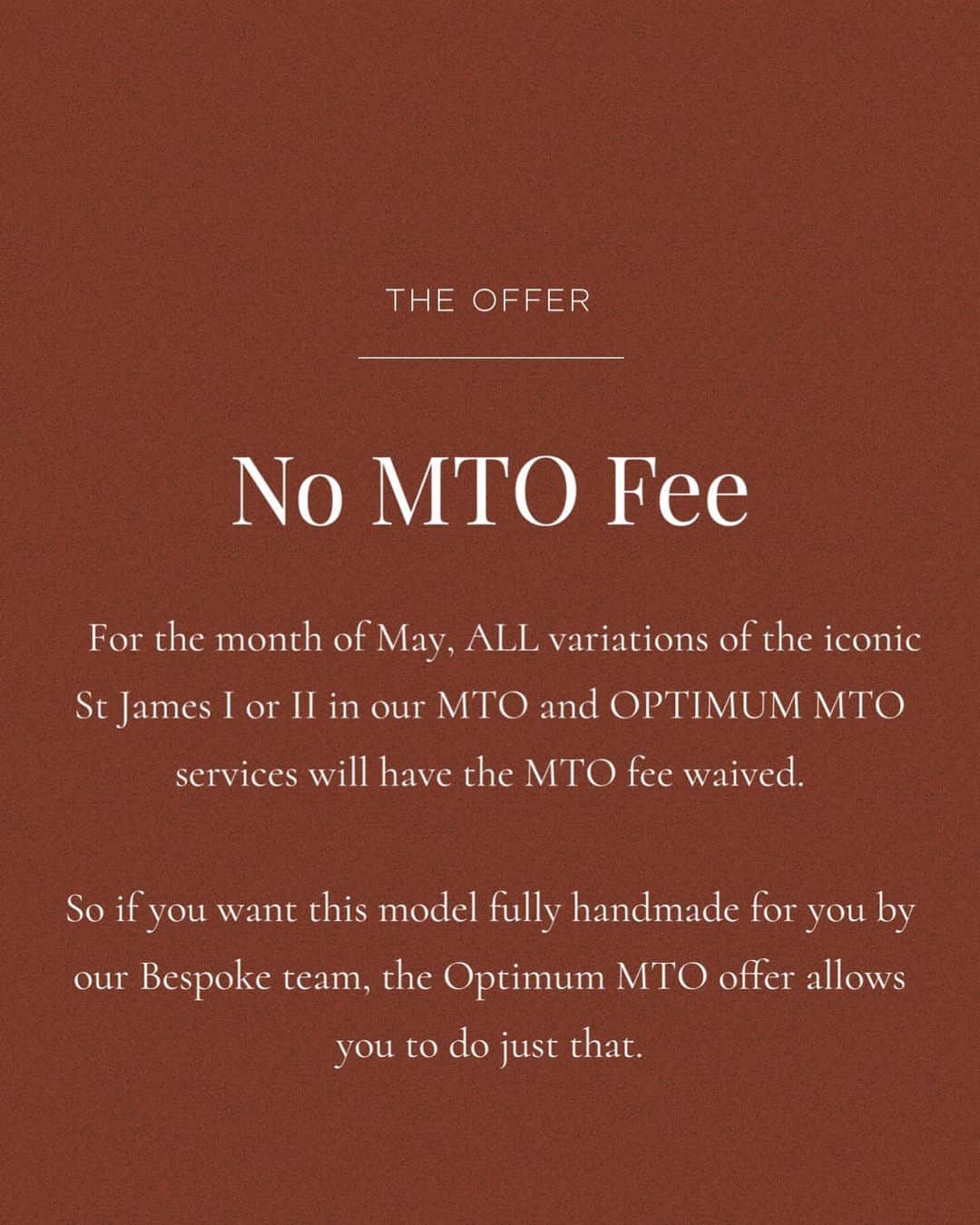 ガジアーノ&ガーリングさんのインスタグラム写真 - (ガジアーノ&ガーリングInstagram)「Our Shoe of the Month comes with a very special offer.  For the month of May, there is no MTO fee on either the St James I or St James II.  You can choose either of these models, in any combination and we will waive the usual MTO fee.  This offer includes both MTO and OPTIMUM MTO.  Our OPTIMUM MTO gives you all the same customisation options as our standard MTO, but our Bespoke team will make this fully by hand to the same specifications as our fully bespoke service.  A great chance to add the most iconic of our models into your collection.  For more details about our Optimum service, check out our website or give our team a call.  Gazianogirling.com/optimum  For orders, contact our Savile Row team via email, WhatsApp or DM us here and we’ll help you set up your order.  Offer ends 31st May 2023.  #gazianogirling #gazianoandgirling #ggstjames #ggstjamesii #madetoorder #optimum #savilerow #london #handmadeshoes #madeinengland」5月6日 21時02分 - gazianogirling