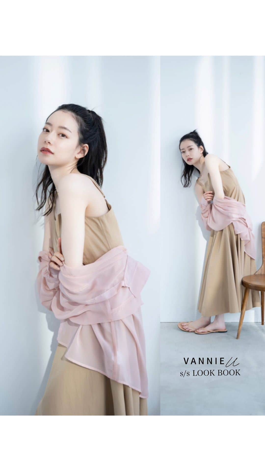 Vannie Officialのインスタグラム：「• VANNIE U 2023 summer COLLECTION •  feat.NAGOMI  公式TikTokやZOZOTOWNでも公開しております！ ぜひフォローやお気に入り登録をしてお楽しみくださいませ♡  @__nagomi32__   #vannie_u #ヴァニーユー #ZOZOでしか買えない #2023summercollection」