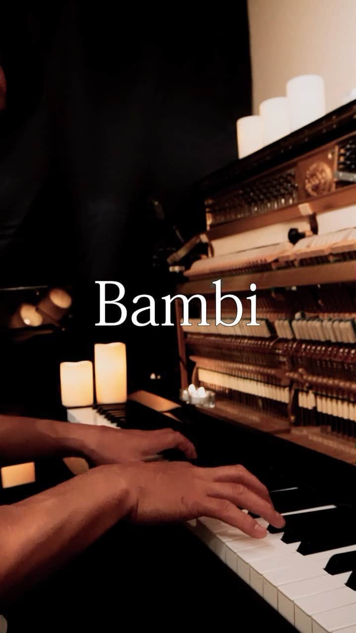 望月衛介のインスタグラム：「Today is a full moon. 🌕　It is my work day.  I am sometimes Bambi. Pure and innocent, laughing and running around.  Can I fawn on you tonight?🥺  #eisukemochizuki  #piano #pianist  #composer  #originalsong  #originalcomposition #healing #heal #chill #chillmusic  #newage  #newagemusic  #classic #classical  #ピアノ #ピアニスト #癒し #ニューエイジ #ヒーリング #オリジナルソング #作曲 #満月作曲 #望月衛介 #fullmoon #満月」