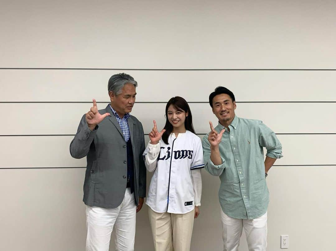 山口清香さんのインスタグラム写真 - (山口清香Instagram)「武蔵野銀行さんpresents「埼玉西武ライオンズ応援レジェンドOBトークショー」のMCをさせていただきました！  鈴木健さん、片岡保幸さん、 貴重なお話をありがとうございました🦁 お二人とも優しくて、とっても楽しい時間を過ごすことができました！  ご来場くださった方々もありがとうございました🌿🌝  #ライオンズ #ライオンズチャンネル #lions」5月6日 21時42分 - sayaka__yamaguchi_