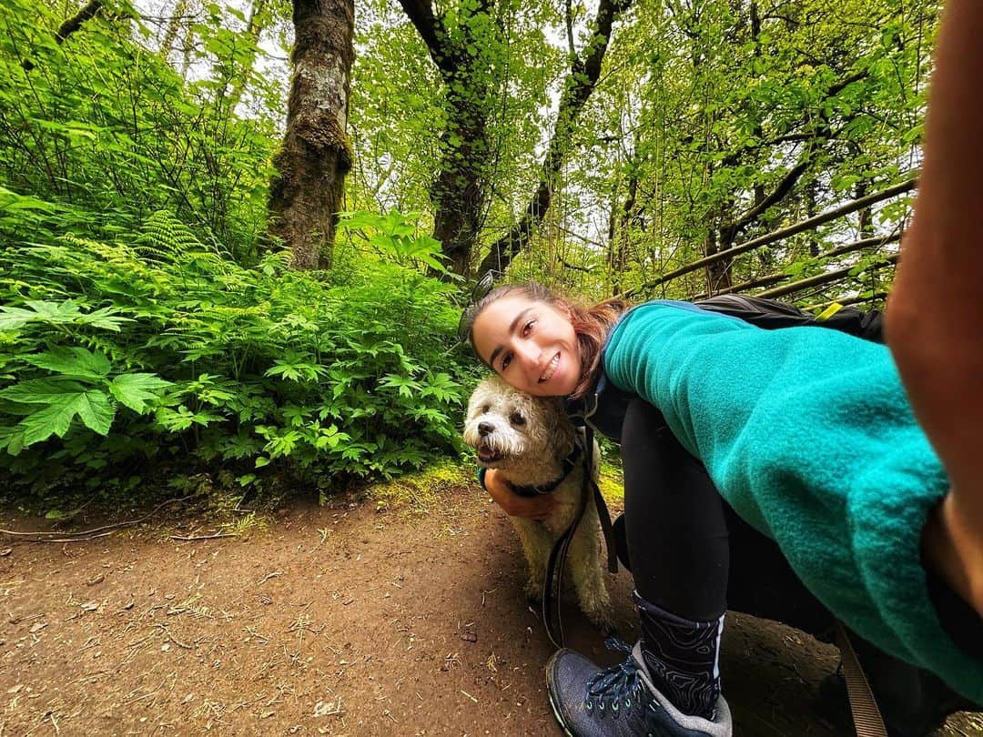 マリッサ・キャステリのインスタグラム：「Solo hike with my bestie」