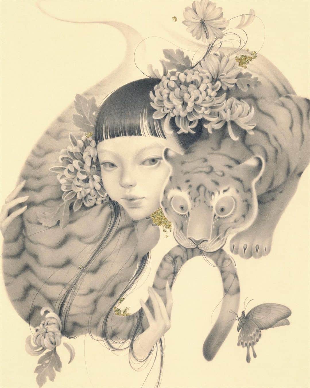 おざぶのインスタグラム：「"Arabella" (cropped) #commission」