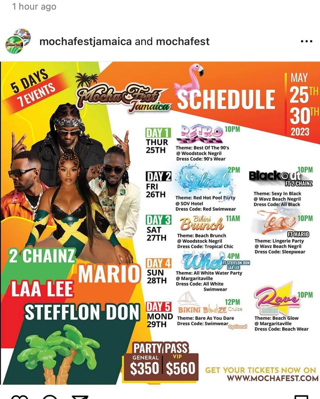 DJ Selfさんのインスタグラム写真 - (DJ SelfInstagram)「Are you ready for Mocha Fest???? Jamaica 🇯🇲???????? 👀👀👀👀👀. @mochafestjamaica」5月7日 1時36分 - djself