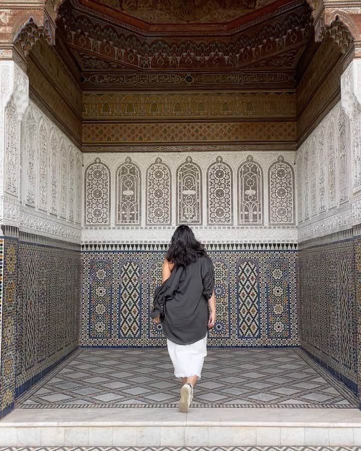 La'Tecia Thomasのインスタグラム：「few more 🇲🇦 moments. The bby 🐪 on the loose is my fave 😂」
