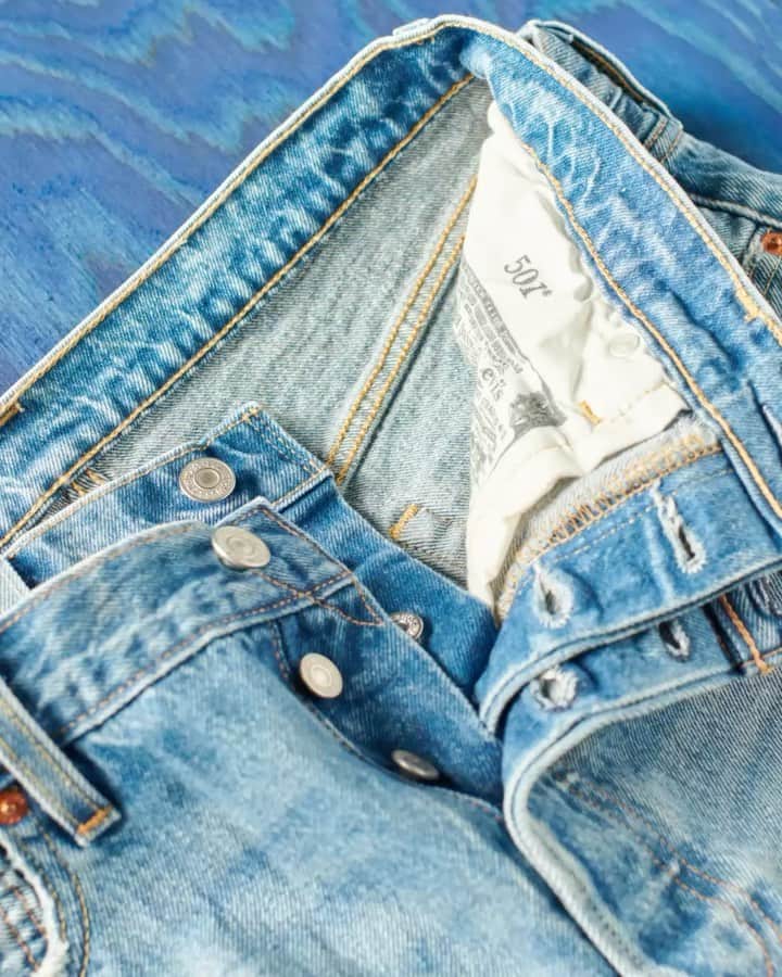 Levi’sのインスタグラム：「Our 501® jeans have gone through a lot of changes in the 150 years since we started making them, but we’ll always swear by the button fly. Jeans were originally work pants meant to be worn over your real pants for extra protection, and the button fly kept them in place. But even as our 501® jeans evolved into a fashion icon, we never ditched the original closure. Hit our stories to shop 501® jeans and learn why the button fly is always worth the extra effort.  #150YearsOf501」
