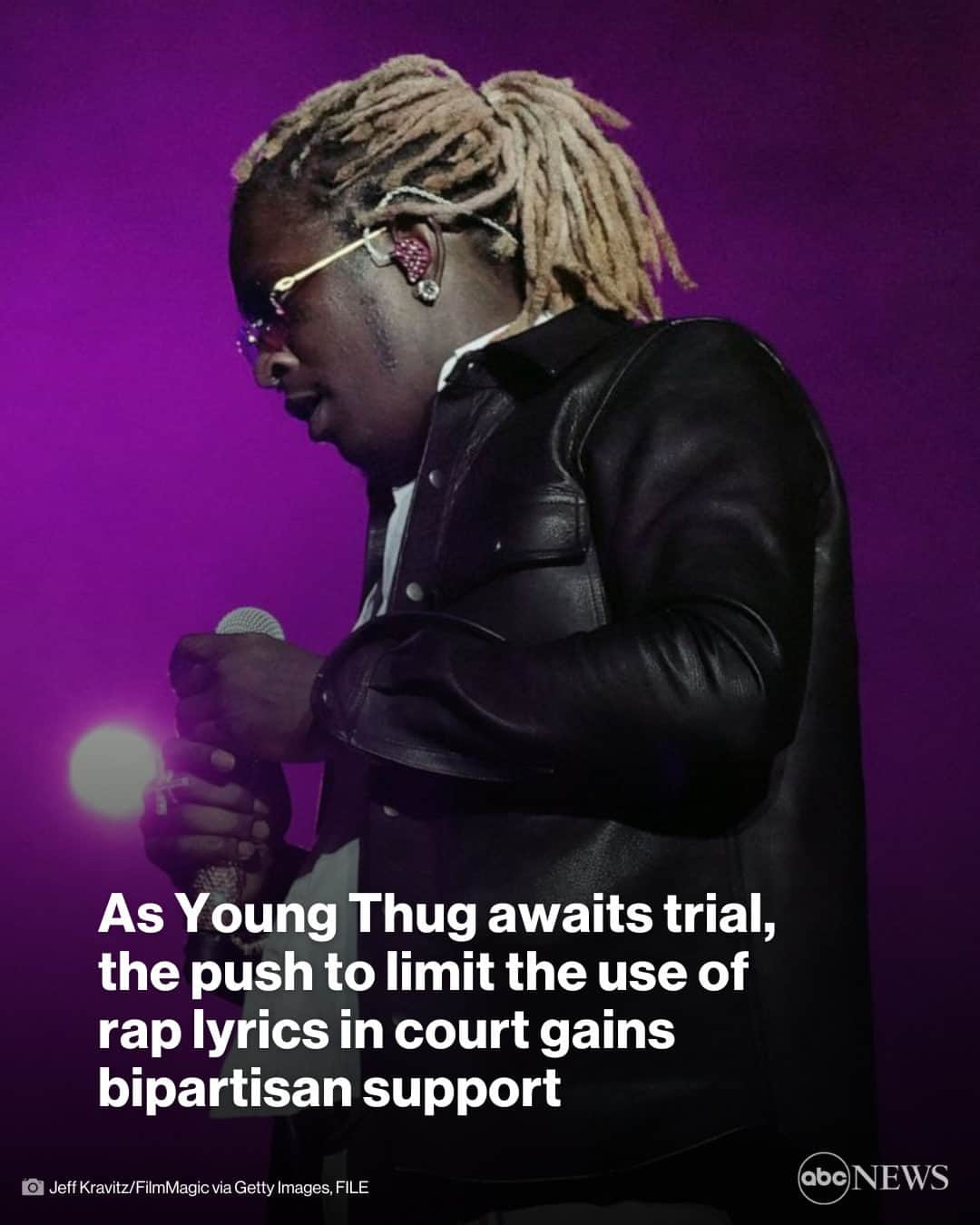 ABC Newsさんのインスタグラム写真 - (ABC NewsInstagram)「The indictment of rapper Young Thug on gang-related charges sparked a movement in the music industry against the use of rap lyrics as evidence in criminal proceedings.  Now, the issue is gaining bipartisan support from lawmakers across the country. Tap link in bio for more. #youngthug #congress #news」5月7日 4時00分 - abcnews