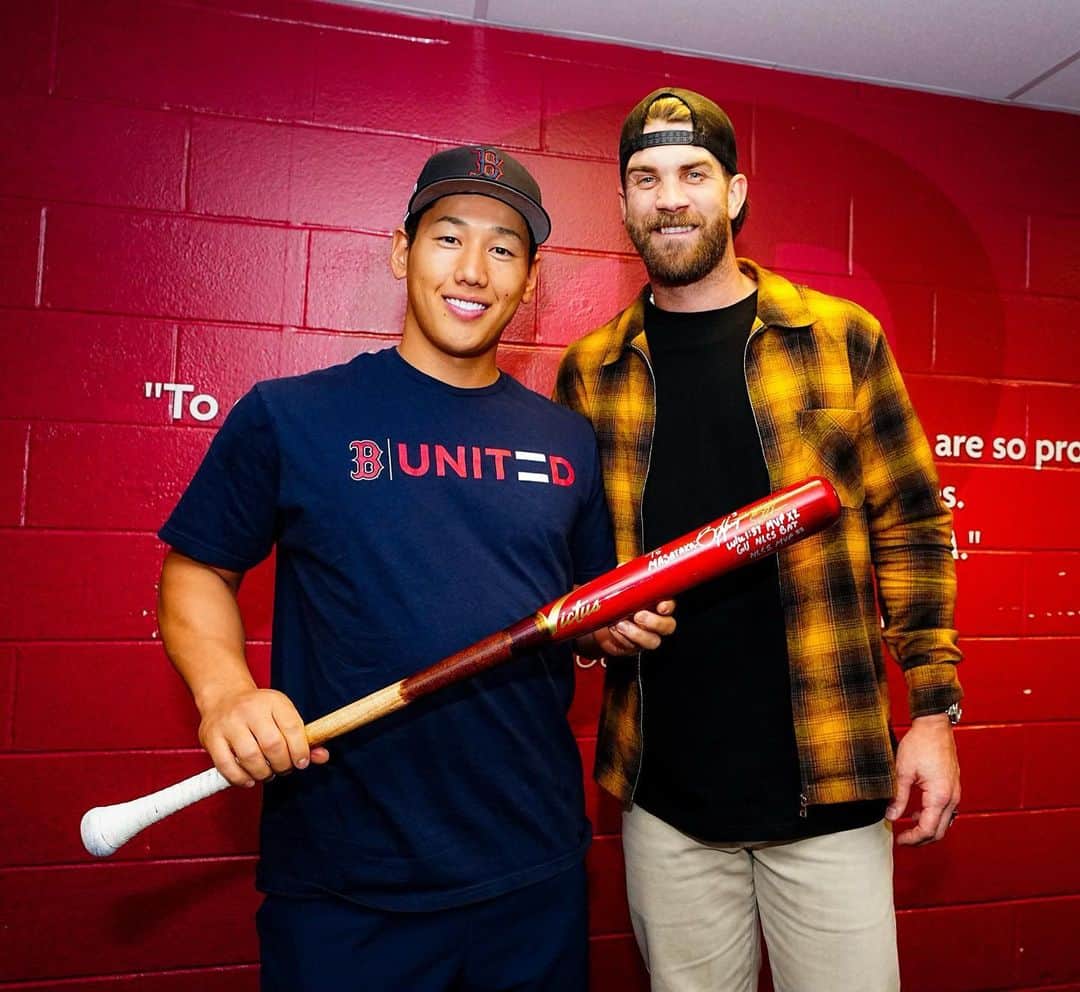 ボストン・レッドソックスのインスタグラム：「Brotherly Love」