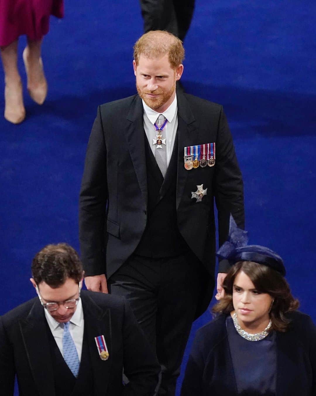 クリスチャンディオールさんのインスタグラム写真 - (クリスチャンディオールInstagram)「In London earlier yesterday, Prince Harry, Duke of Sussex, made his way to his seat for the coronation of King Charles III in Westminster Abbey, elegantly clad in his bespoke Dior by @MrKimJones black wool and mohair suit.」5月7日 6時30分 - dior