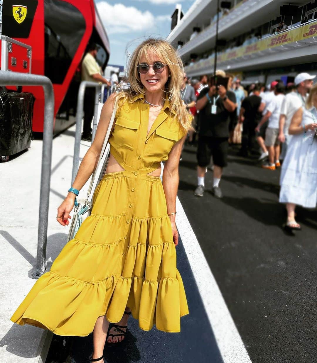 ケイティ・ロッツのインスタグラム：「Having a #bucketlist experience at @f1 with @rafaracing.club 🏎️🏎️🏎️Tomorrow is the big race, who you routing for?!」