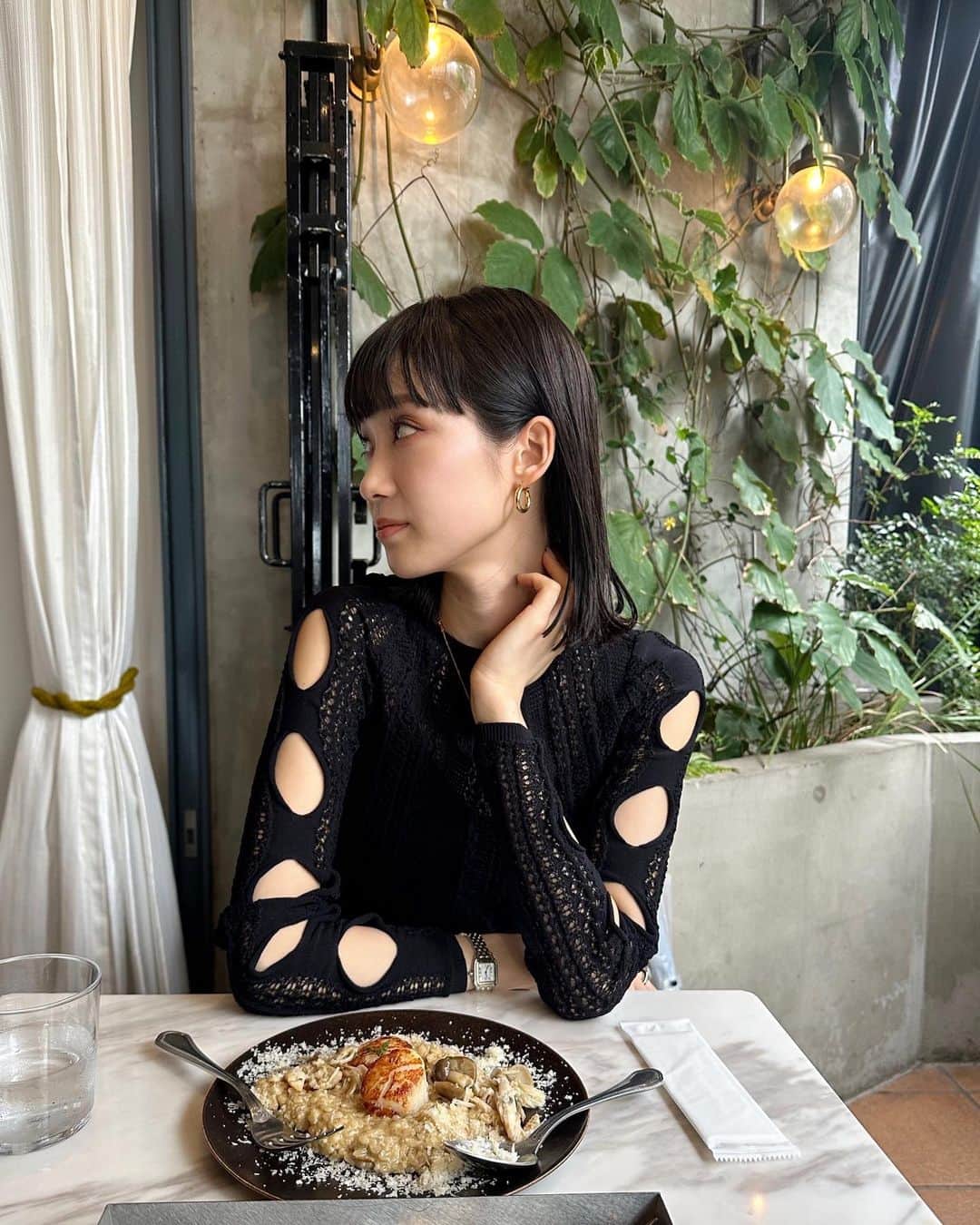 金澤楓さんのインスタグラム写真 - (金澤楓Instagram)「lunch♡  念願の @murua_ryoko  まず顔が好きです。笑  また🫶  #東京#gw#カフェ#恵比寿カフェ#ランチ#東京ランチ#恵比寿」5月7日 17時19分 - kae_o51o