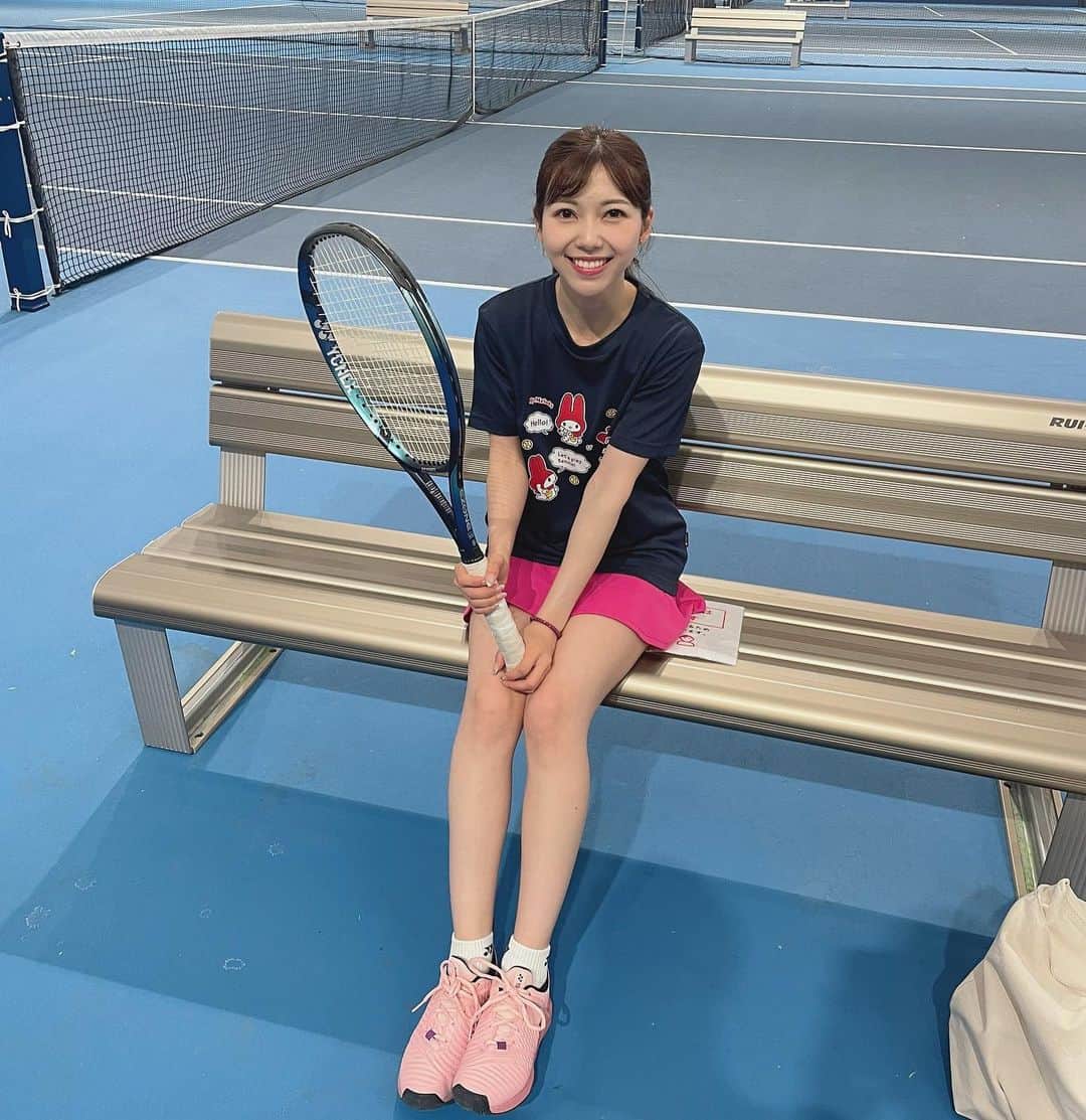 川又智菜美のインスタグラム：「連休最終日👏 テニスしたかったのにできなくて残念でした😢 ⁡ 皆さん素敵なGW過ごされましたか？🥰 ⁡ 今日インドアでテニスできた方羨ましいな🥺🥺🥺 ⁡ #テニス #テニス女子 #tennis」
