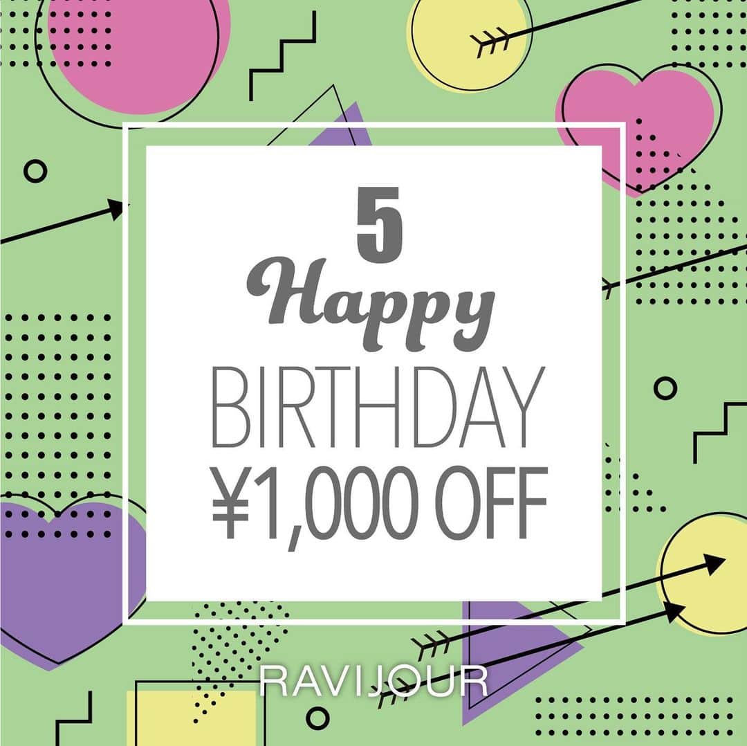 Ravijour渋谷109店のインスタグラム：「#SHOPNEWS ⁡ 5月がお誕生日のお客様限定！ ブラ上下セットorルームウェアを ￥5,000以上ご購入で お会計から￥1,000オフキャンペーン♡  ・5月末までのご利用になります。 ・お一人様につき１回のみ使用可能 ・一部対象外あり ・他のクーポンとの併用不可 ⁡ ※ご利用の際は生年月日が ご確認出来るものをお持ち下さい。 ⁡ 是非この機会にお越しくださいませ♡ staff一同お待ちしております。 ⁡ ⁡ #ravijour #ラヴィジュール #shibuya109 #lingerie #shibuya」