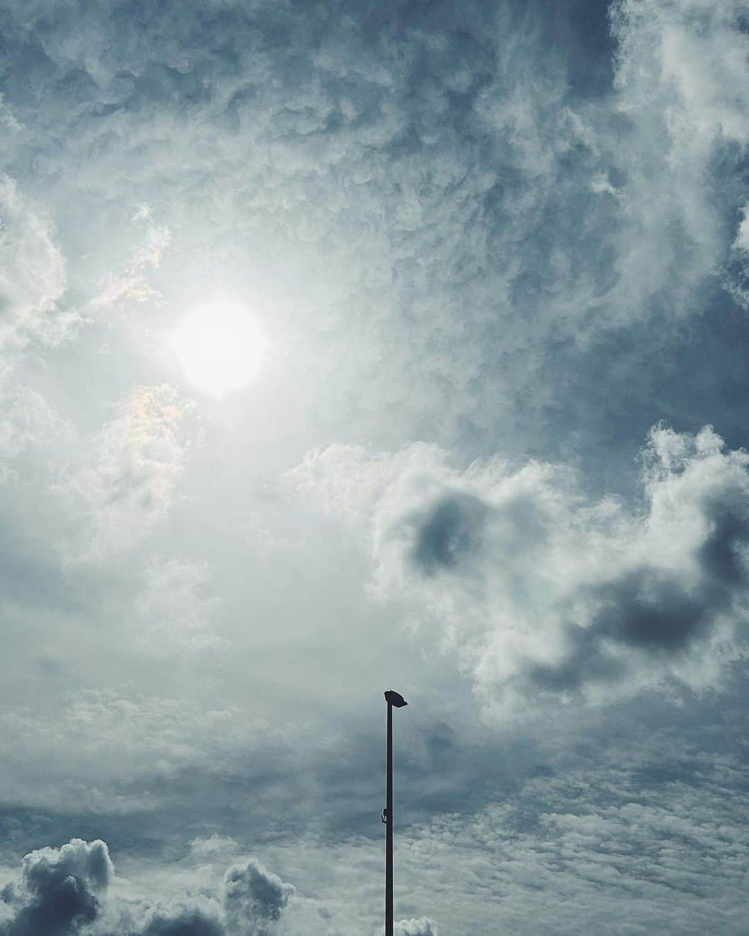 yukaのインスタグラム：「5月の空 Sky in May.  みかさんの写真展の帰り道。 その日は曇り、時々陽がさすような曖昧な天気。 久しぶりに空を見上げた気がする。 次はどんな空を見上げるだろう。  #ダレカニミセタイソラ #shotoniphone  #日常 #空 #そら #5月の空 #写真好きな人と繋がりたい  #何気ない瞬間を残したい #as_archive  #iedemo_graphy #ファインダー越しの私の世界 #関西写真部SHARE #portraitphotography #jp_mood #best_photogram」