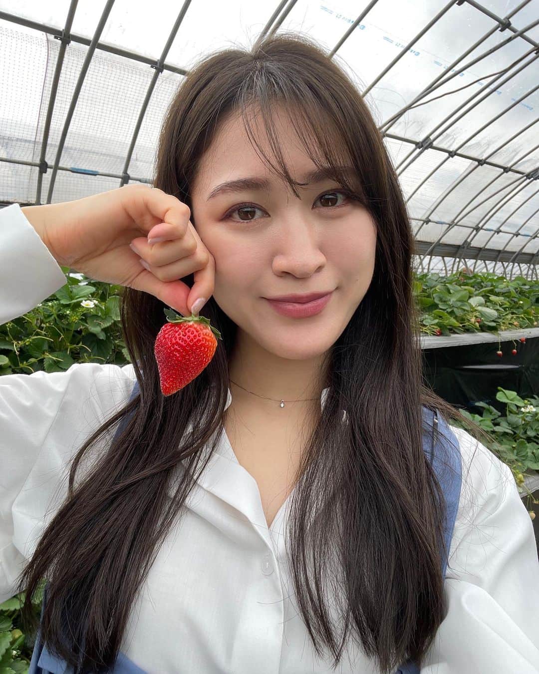 後藤夕貴のインスタグラム：「🍓🐚  今年のいちご狩りは千葉へ！ 浜焼きもおいしかった〜 (3月のお話です)  最近は母とたくさんおでかけしてます👩🏻👩🏻‍🦰  #いちご狩り#成東 #浜茶屋網元 #今更ながら投稿」
