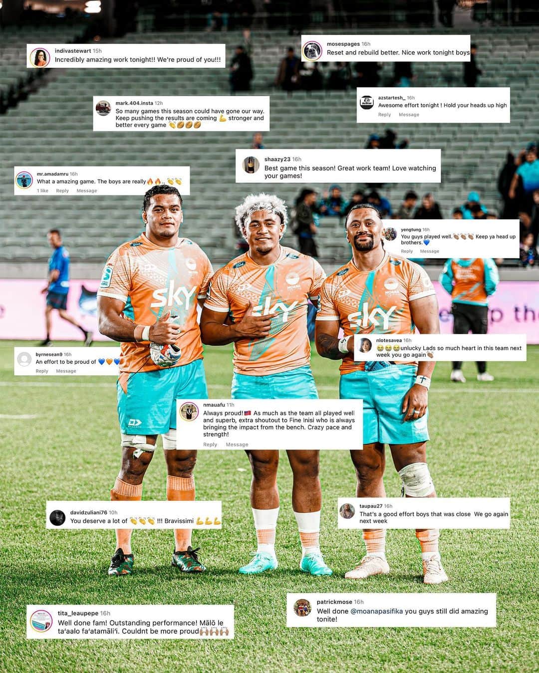 Super Rugbyさんのインスタグラム写真 - (Super RugbyInstagram)「Our people always with us, we love you guys 🧡🩵」5月7日 12時30分 - superrugby