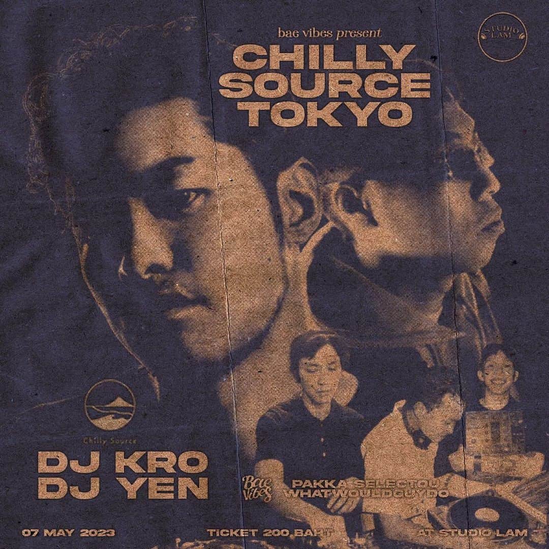 DJKROのインスタグラム：「Tonight from 19:00 to 2:00, Bar Vibes Crew  inviting me to DJ at Studio Ram in Bangkok. DJ YEN and I will be performing from Tokyo! With Local DJ’s @bae_vibes2022  If you're in the area, please come and visit us! It's sure to be a great night. I am looking forward to seeing you all in Thailand. Thank You for inviting us @pakka_____  @whatwouldguydo   今夜20時から2時まで、タイのBae Crew にお招き頂きバンコクのスタジオラムにてDJします！大変楽しみです！是非バンコクの滞在の方は遊びに来てください！楽しい夜になる事間違い無いです。  #DJ #Tokyo  #thailand  #bangkok」