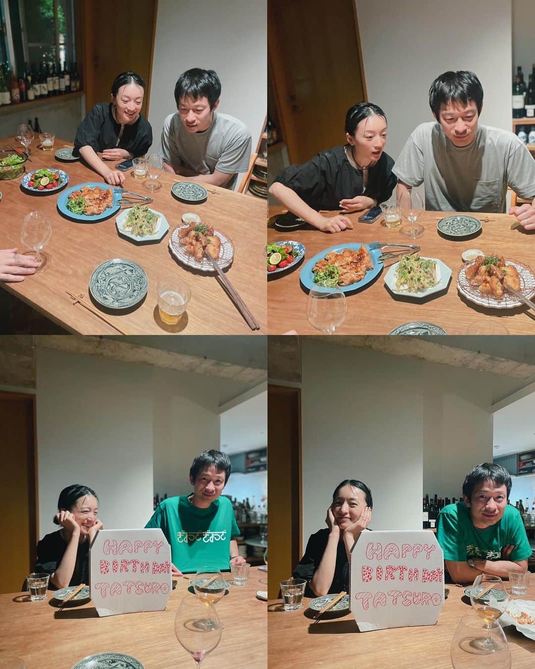 高山都さんのインスタグラム写真 - (高山都Instagram)「昨日は餃子とワインの会🍷🍾 持ち寄りで @kaito.hidaka 日高くんの素敵すぎるお家に集まってワイワイと。  わたしは山菜の天ぷらやたけのこの唐揚げ、サラダなど、夫は鶏の照り焼きを作っていきました。  そしたら、 @kebab と @ryoheikimi がっくんキミくんがサプライズの餃子ケーキを🥟🥟🥟🥟🥟🥟🥟🥟🥟🥟🥟🥟🥟🥟🥟🥟🥟🥟🥟🥟🎁 達郎はびっくり嬉しそうでした。 同い年男子達が色んな話してて面白かったなー。 みんな、ありがとう！ がっくんが持ってきてくれた @kawashimo_ngsk の春菊水餃子も最高だった！  そんながっくんはTOKYO FM 13時からの秋元康さんの番組に出演しています。 radikoのタイムフリーでも聴けるよ！」5月7日 13時00分 - miyare38
