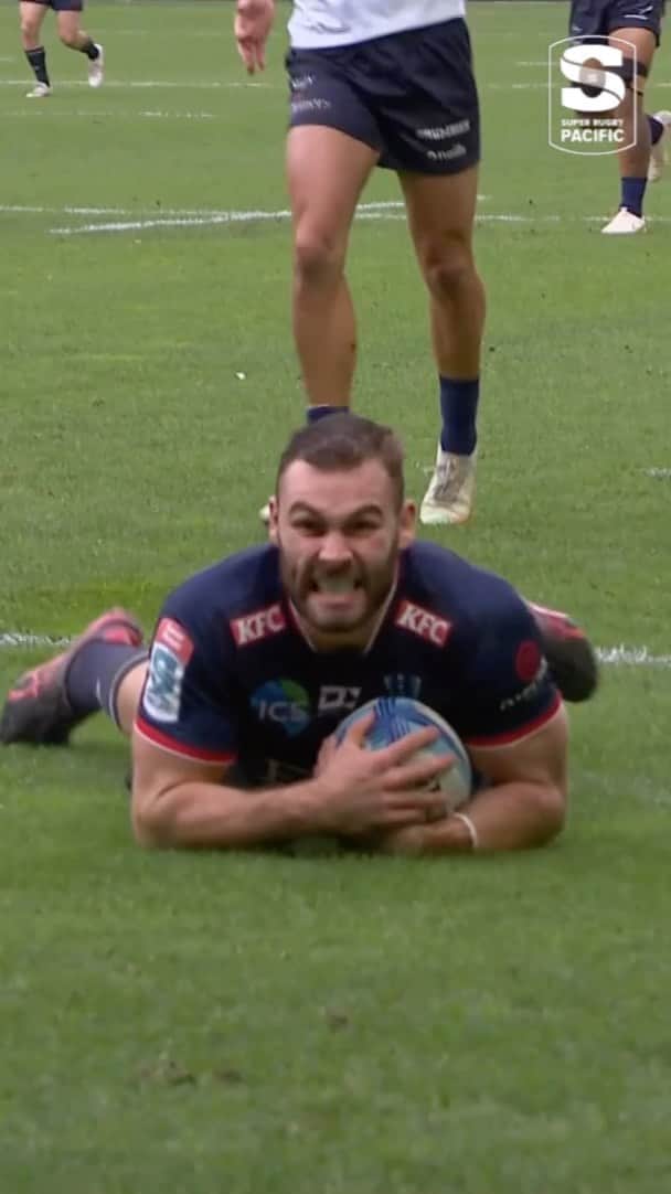 Super Rugbyのインスタグラム：「@josh_kemeny goes all the way 🔥  #REBvBRU #SuperRugbyPacific」