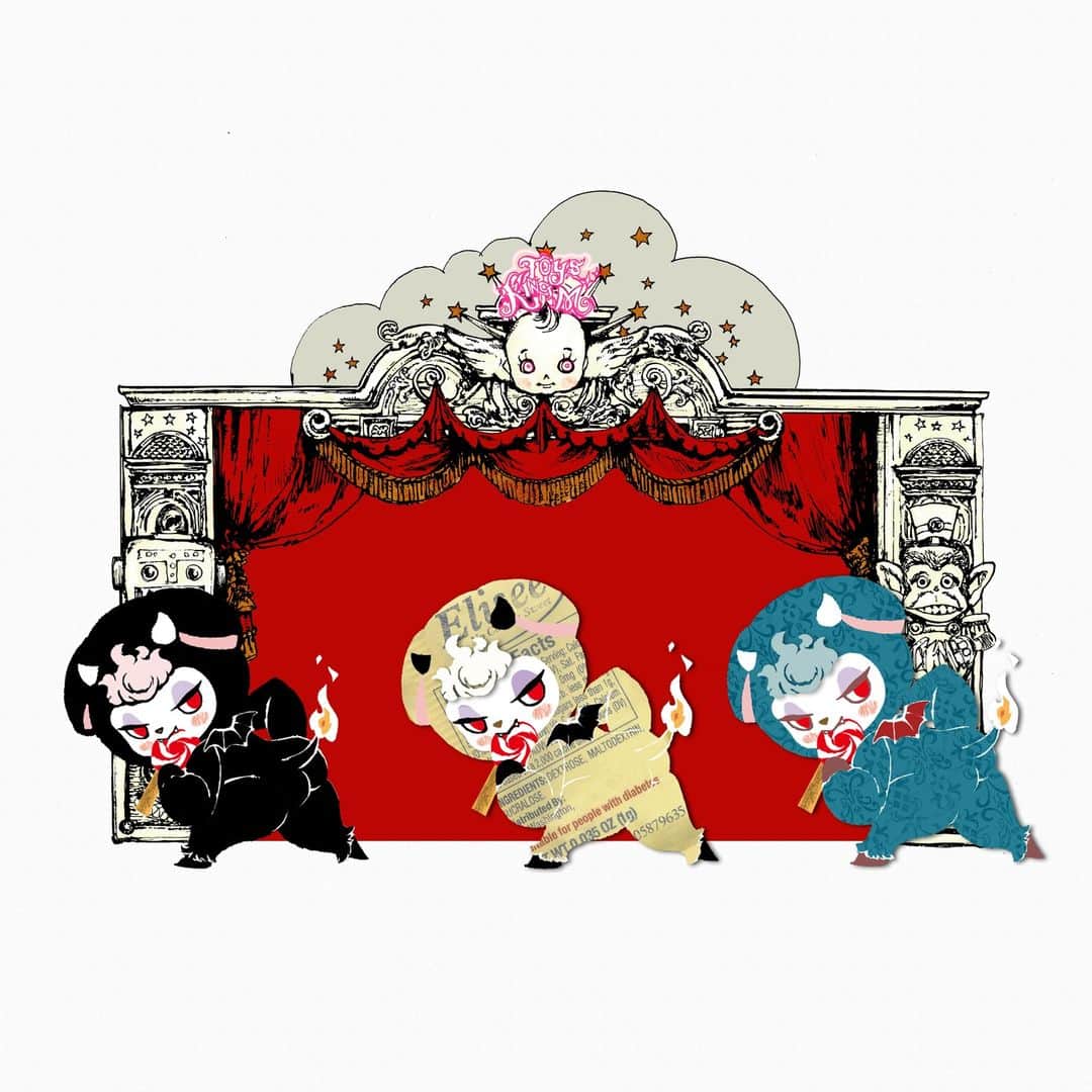 加倉井ミサイルのインスタグラム：「『右足、左足、１、２、３、４！』 ワルミミたちはダンスの特訓をした。＃ワルミミ #illustration #drawing #artwork #art #croquis #gifanime」