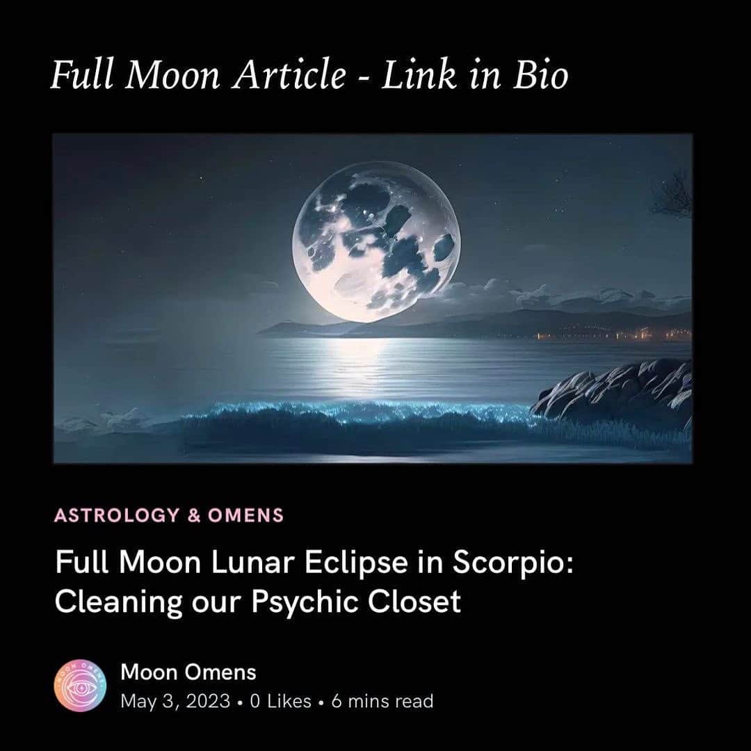 タマラ・ジョーンズさんのインスタグラム写真 - (タマラ・ジョーンズInstagram)「This was a very strong energetic full moon 🌕 that we just had on May 5th … I felt all of this being a #Scorpio myself !!! Repost from @moonomens • Drop a 🌕 if you’re ready! And read the article in our bio for our full blog write-up on this Full Moon Lunar Eclipse and what it means for you 🌊✨🍃 #moonomens #fullmoon #lunareclipse」5月7日 14時28分 - tamjones1