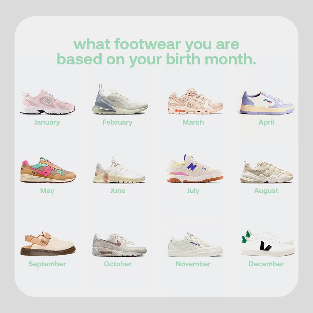 STYLERUNNERさんのインスタグラム写真 - (STYLERUNNERInstagram)「Sneaker Crush Sunday // Which new sneaker arrival, birth month are you 😍 #sneakercrushsunday」5月7日 16時00分 - stylerunner