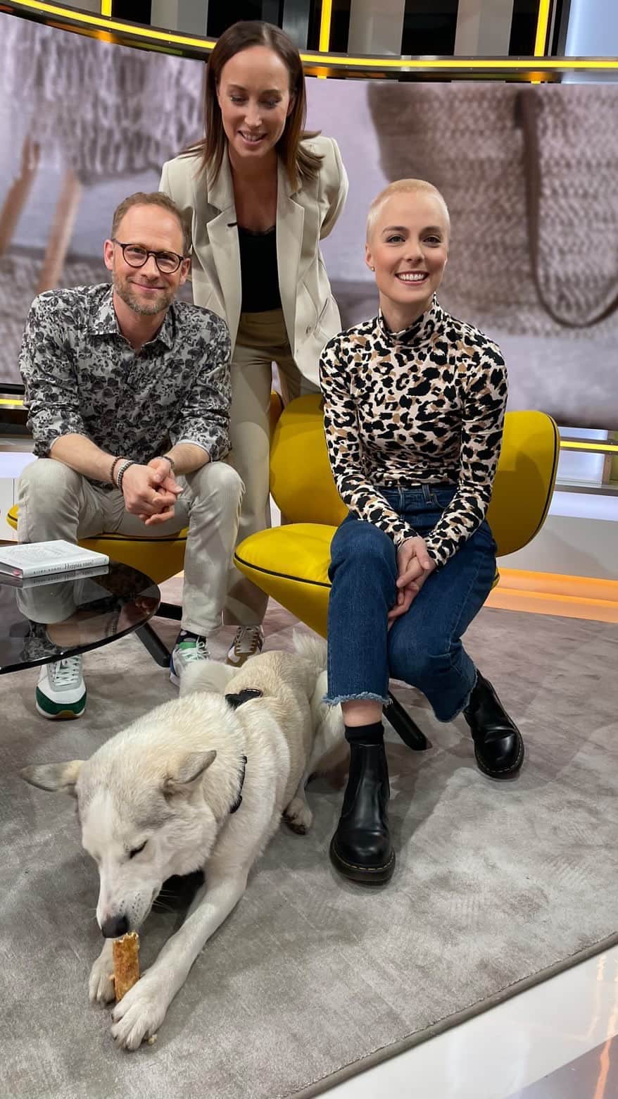 キーラ・コルピのインスタグラム：「Huomenta Suomi! ☀️ Tämä pätkä on eilisestä @mtvhuomentasuomi lähetyksestä. Kiitos Niina ja Lore kun kutsuitte Pikan mukaan ja kun sain esittää omia runojani. Erityisesti viimeinen masennus/koira-aiheinen runo on koskettanut monia - kiitos kaikista viesteistä 🥹❤️ Koko haastattelun voi katsoa MTV Katsomosta (linkki biossani).  #hyppäävaan #huomentasuomi」