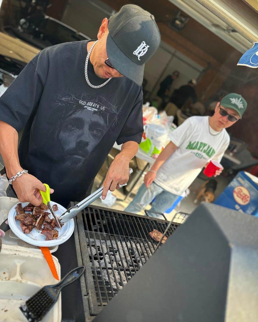 Kayzabroさんのインスタグラム写真 - (KayzabroInstagram)「GW恒例のLil California BBQ🌴 真っ昼間からずーっとCHIIIIIIILL♪ あざした🙏  #lilcalifornia #ytechbbq #やっぱ楽しむならBBQ」5月7日 17時03分 - kayzabro_ds455