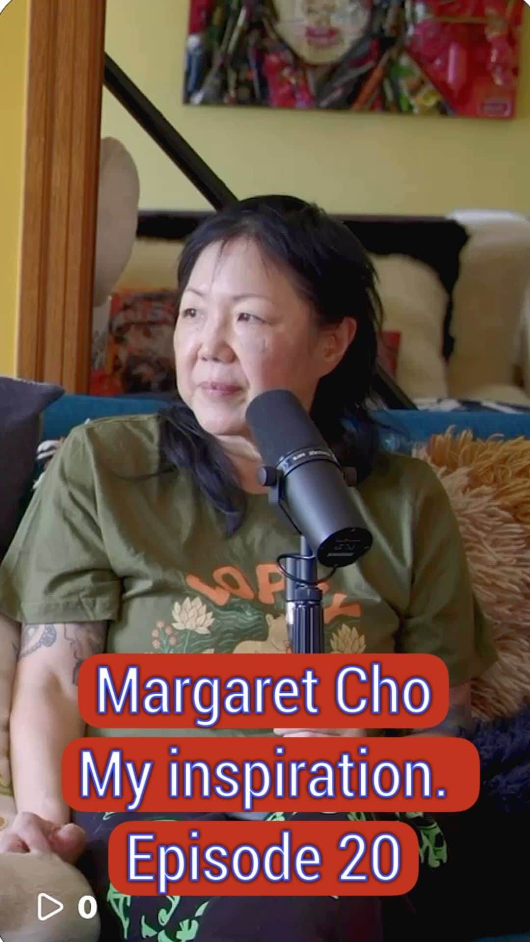 マーガレット・チョーのインスタグラム：「@margaret_cho has been an inspiration to millions of people and I had the privilege of saying thank you personally. It's a lucky spot to be in and I'm forever grateful to @margaret_cho for being exactly who Margaret is, I think we all are. ❤️  Check out the full episode 20 when it drops tonight at 9pm PST/ 12am EST. Click the link in my bio to watch or listen on all steaming platforms 👀 🎧  🎙: @comedystorestudios   #sarahhyland #margaretcho #notcoolpod #comedystorestudios #fyp」