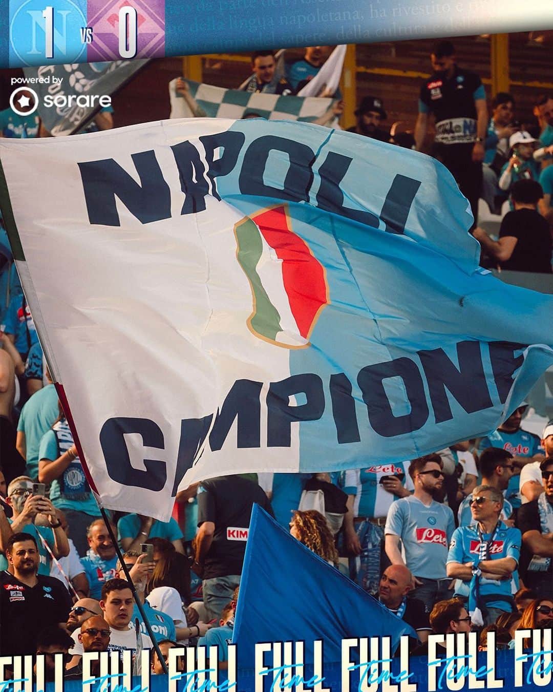 SSCナポリさんのインスタグラム写真 - (SSCナポリInstagram)「FULL TIME: #NapoliFiorentina 1️⃣-0️⃣  💙 #Napul3 #ForzaNapoliSempre #TuttoPerLei」5月8日 3時19分 - officialsscnapoli