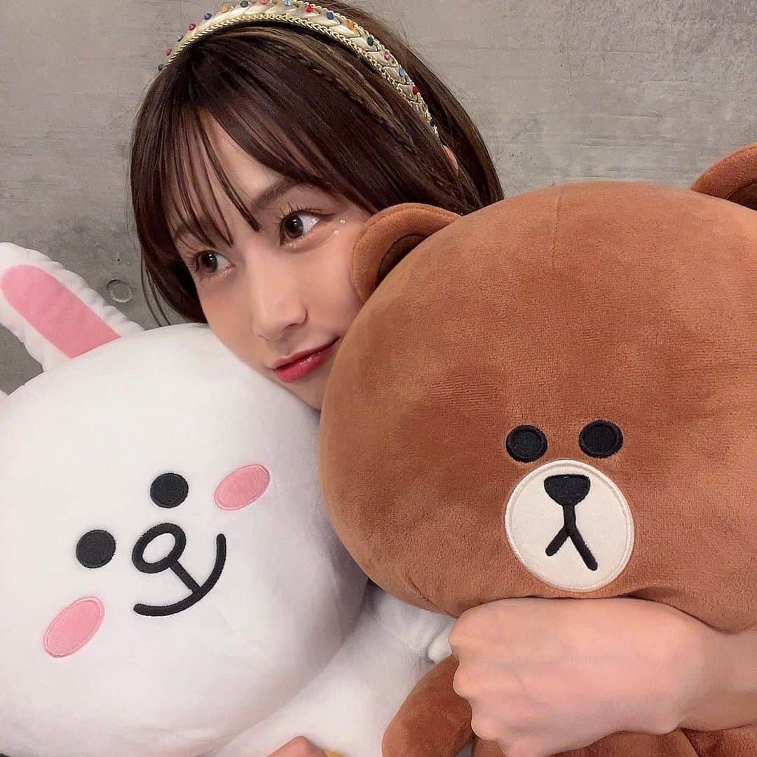 青海ひな乃さんのインスタグラム写真 - (青海ひな乃Instagram)「コニーとブラウンとワタシ。 . . . #🐰 #🐻」5月7日 19時22分 - aoumi_00