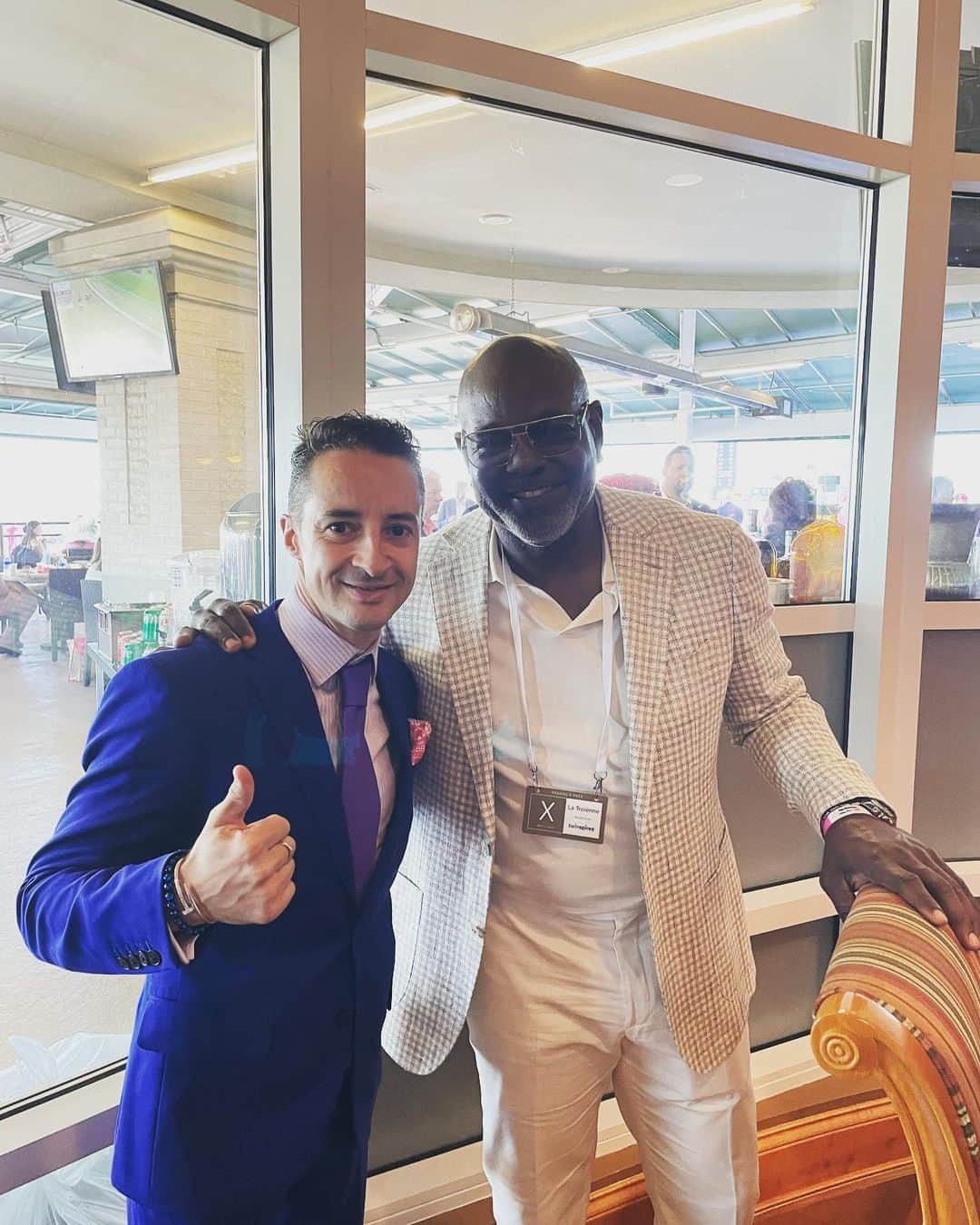 クリストフ・ルメールさんのインスタグラム写真 - (クリストフ・ルメールInstagram)「With an Hall of famer NFL player ! @emmittsmith22 . All my teenager time watching @dallascowboys ! #kentuckyoaks #churchilldowns#cowboys #emmitsmith #ルメール#jra#nfl #halloffame」5月7日 19時44分 - christophelemaire_officiel