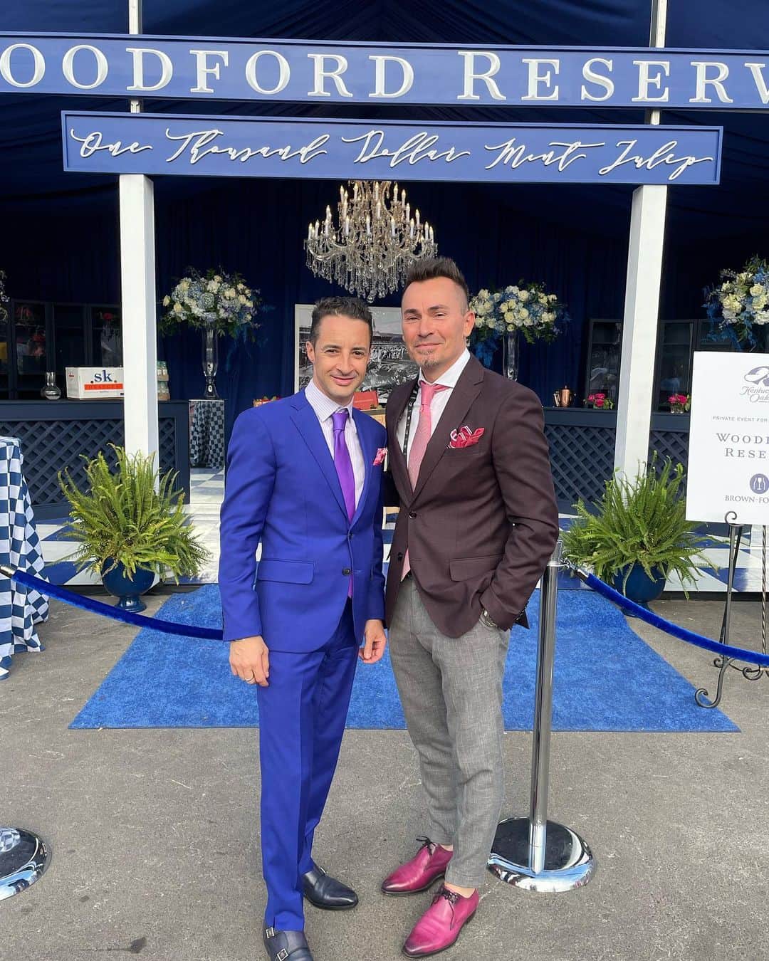 のインスタグラム：「All in style with my brother Fred ! #fashion #kentuckyoaks#churchilldowns#ルメール」
