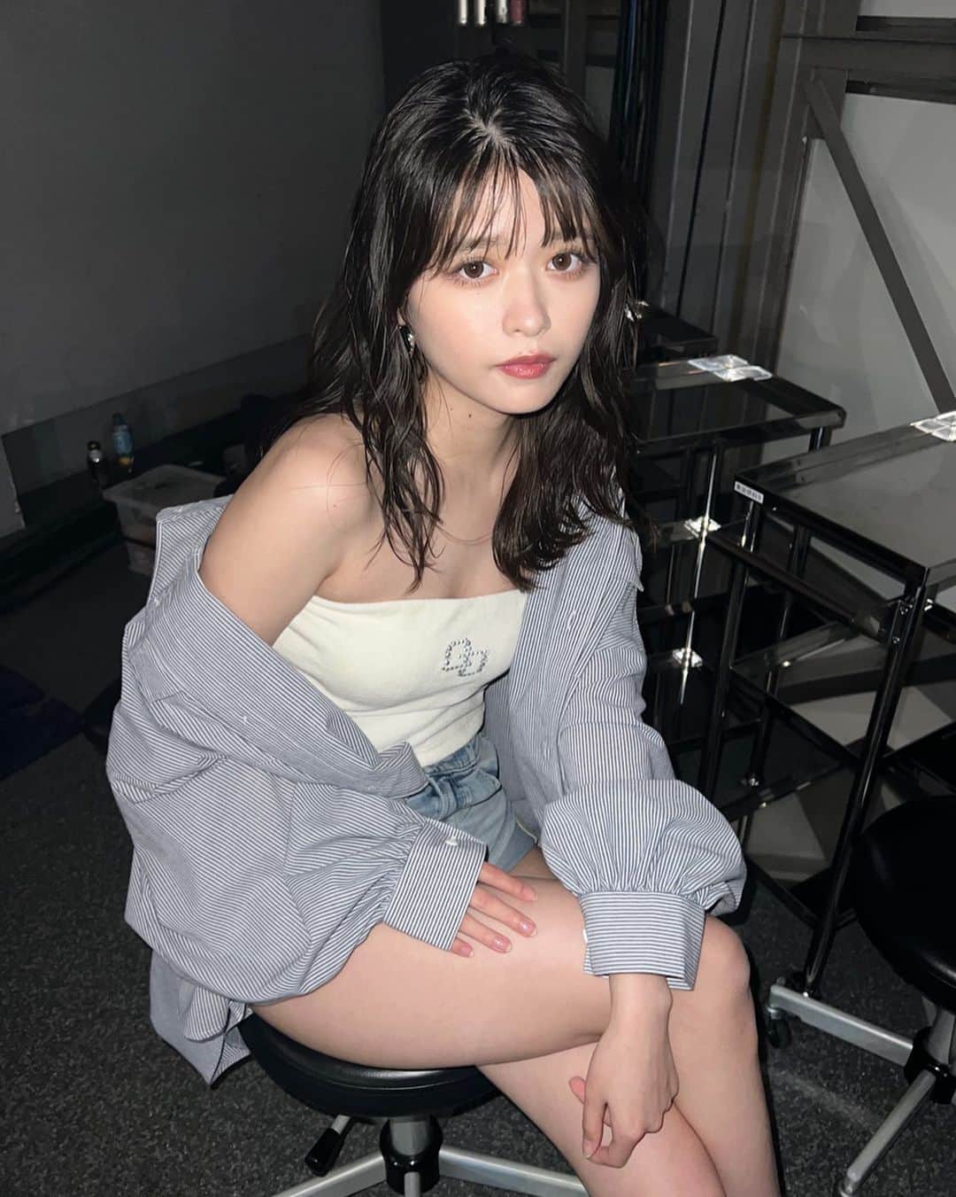 景井ひなのインスタグラム：「_ 札幌コレクション GYDAステージ ありがとうございました☺︎🫶🏻 暗闇フラッシュは盛れる〜〜📸」