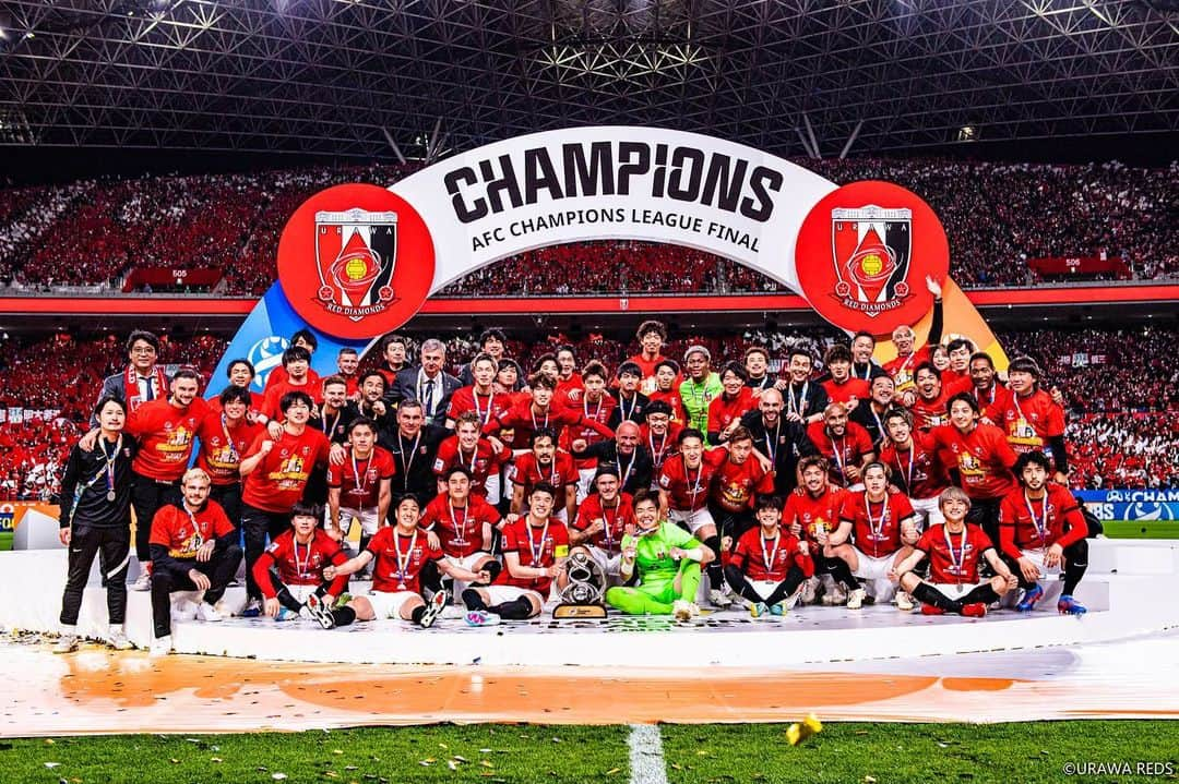 馬渡和彰のインスタグラム：「⁡ ⁡ 👑Asia champion👑 ⁡ #浦和レッズ #urawareds #WeareREDS #ACLFinal #ACL2022 #馬渡和彰」