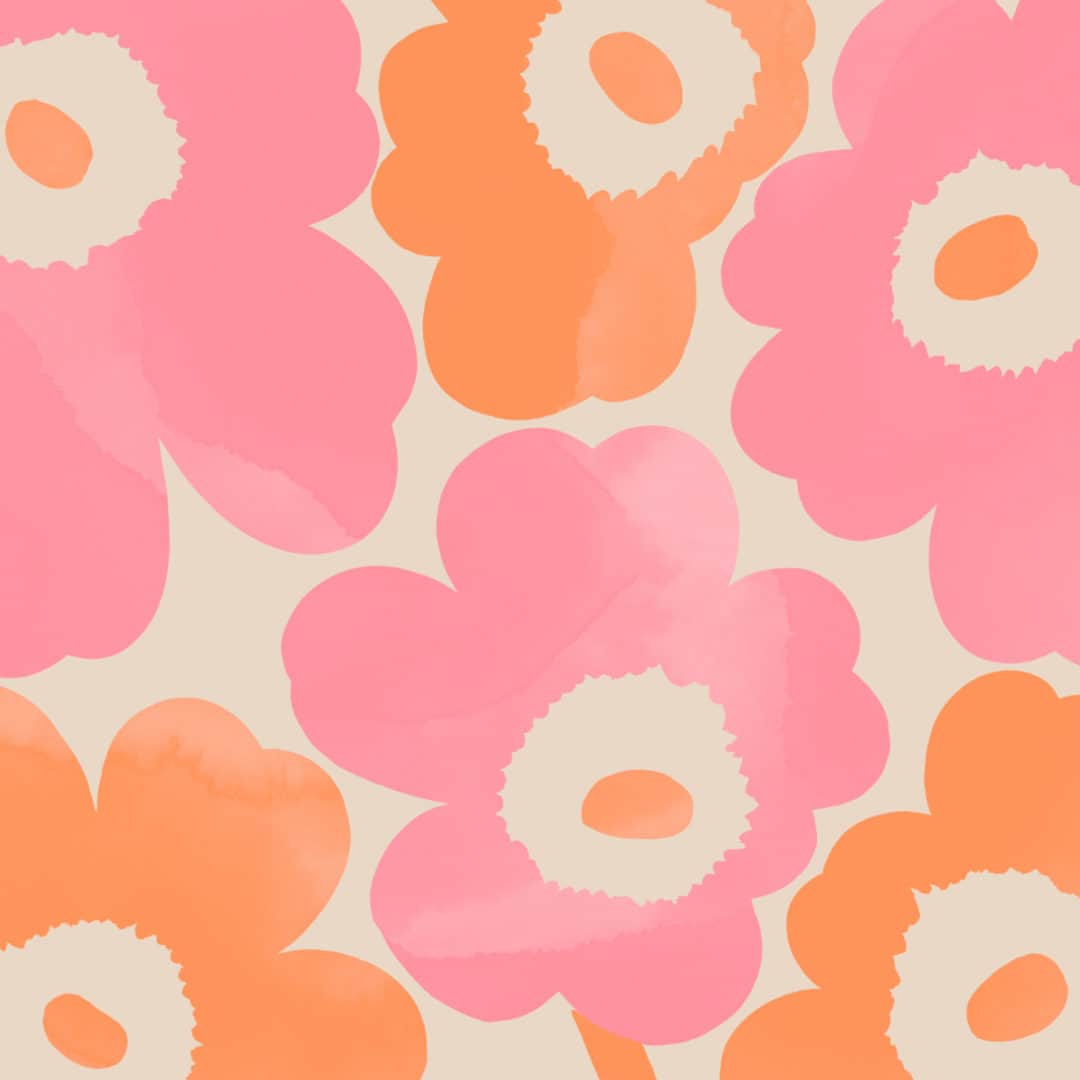 マリメッコさんのインスタグラム写真 - (マリメッコInstagram)「May this bunch of Unikko flowers brighten up your day. This season we’ve got blue-pink and pink-orange. What’s your fave?   Also, did you know that you can download our prints as mobile wallpapers for free? Join our community at marimekko.com to get yours now. Link in bio.   #marimekko #prints #artofprintmaking #ss23」5月7日 21時01分 - marimekko