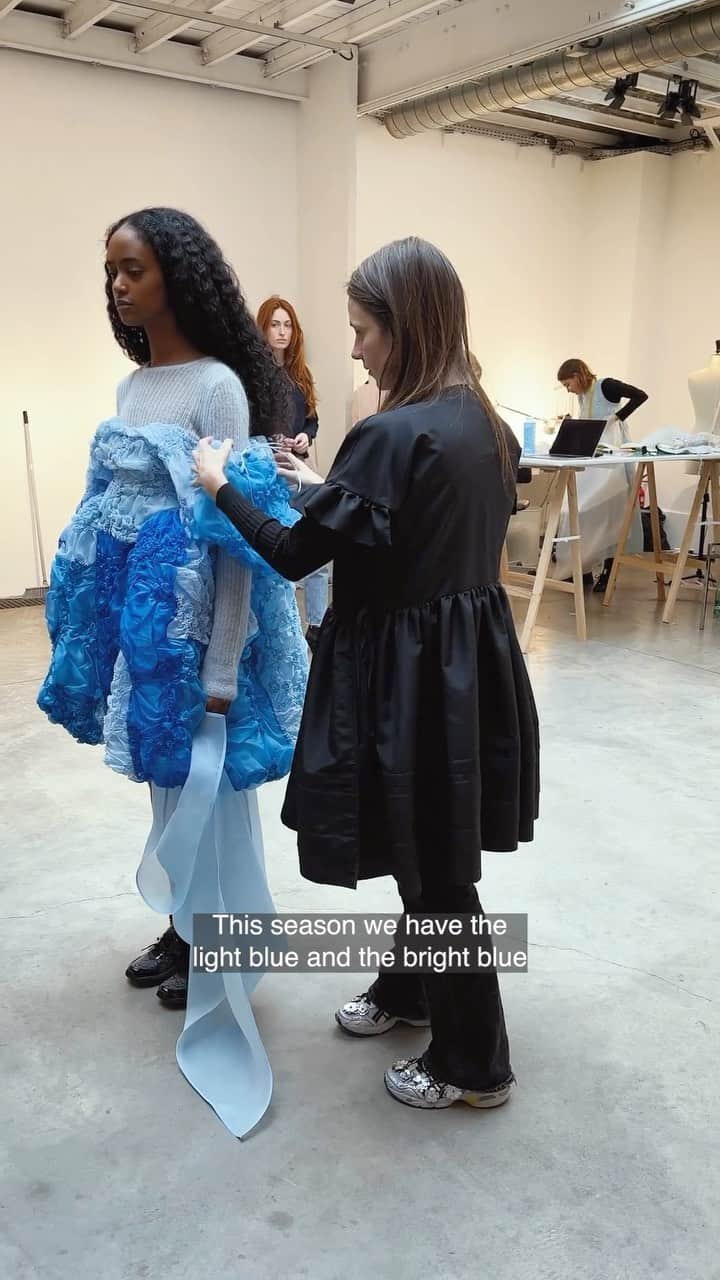 MATCHESFASHION.COMのインスタグラム：「MATCHES meets @ceciliebahnsen: we stopped by the designer’s Paris atelier to get an insight into her exclusive-to-MATCHES capsule.   Head to the link in bio to shop at #MATCHES.」